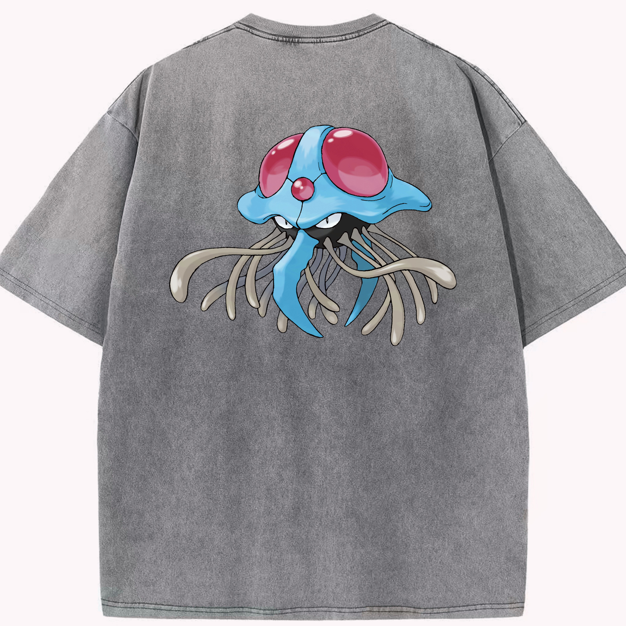 （画像用） ポケットモンスター Pokémon 綿100% ヴィンテージ風 半袖Tシャツ（背面プリント）