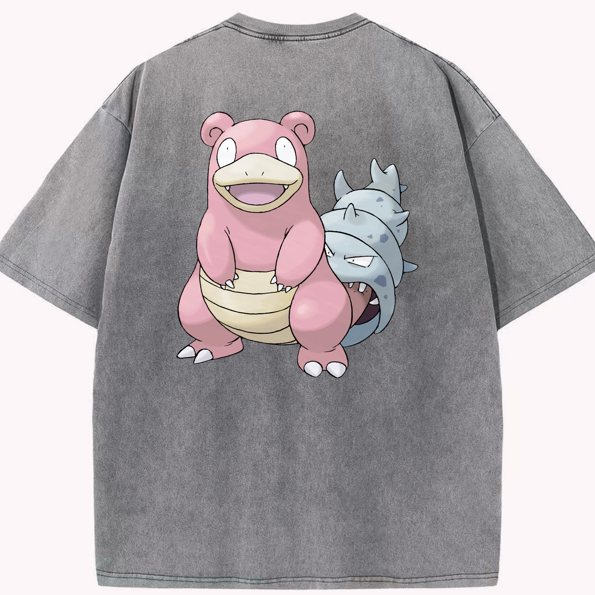 （画像用） ポケットモンスター Pokémon 綿100% ヴィンテージ風 半袖Tシャツ（背面プリント）