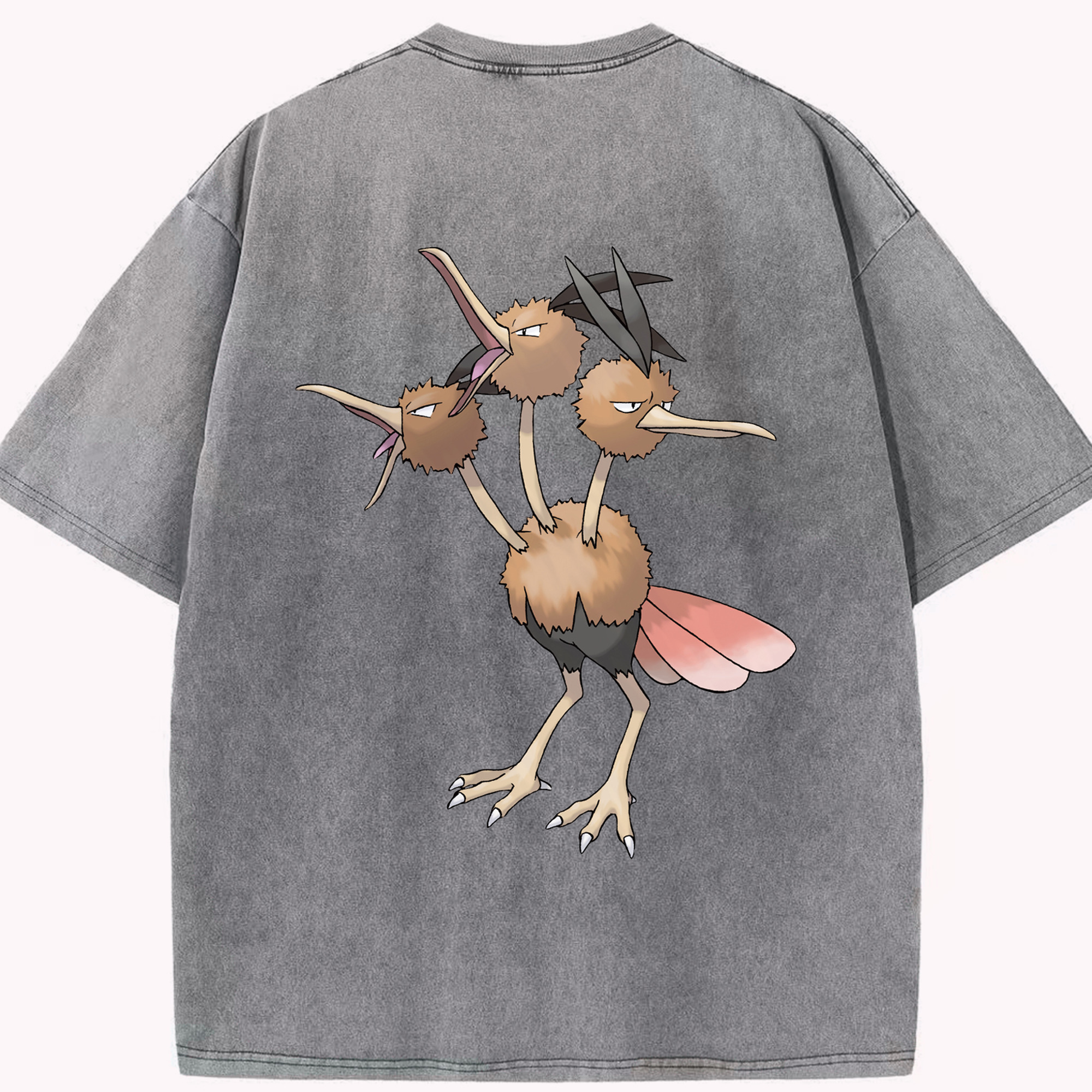 （画像用） ポケットモンスター Pokémon 綿100% ヴィンテージ風 半袖Tシャツ（背面プリント）