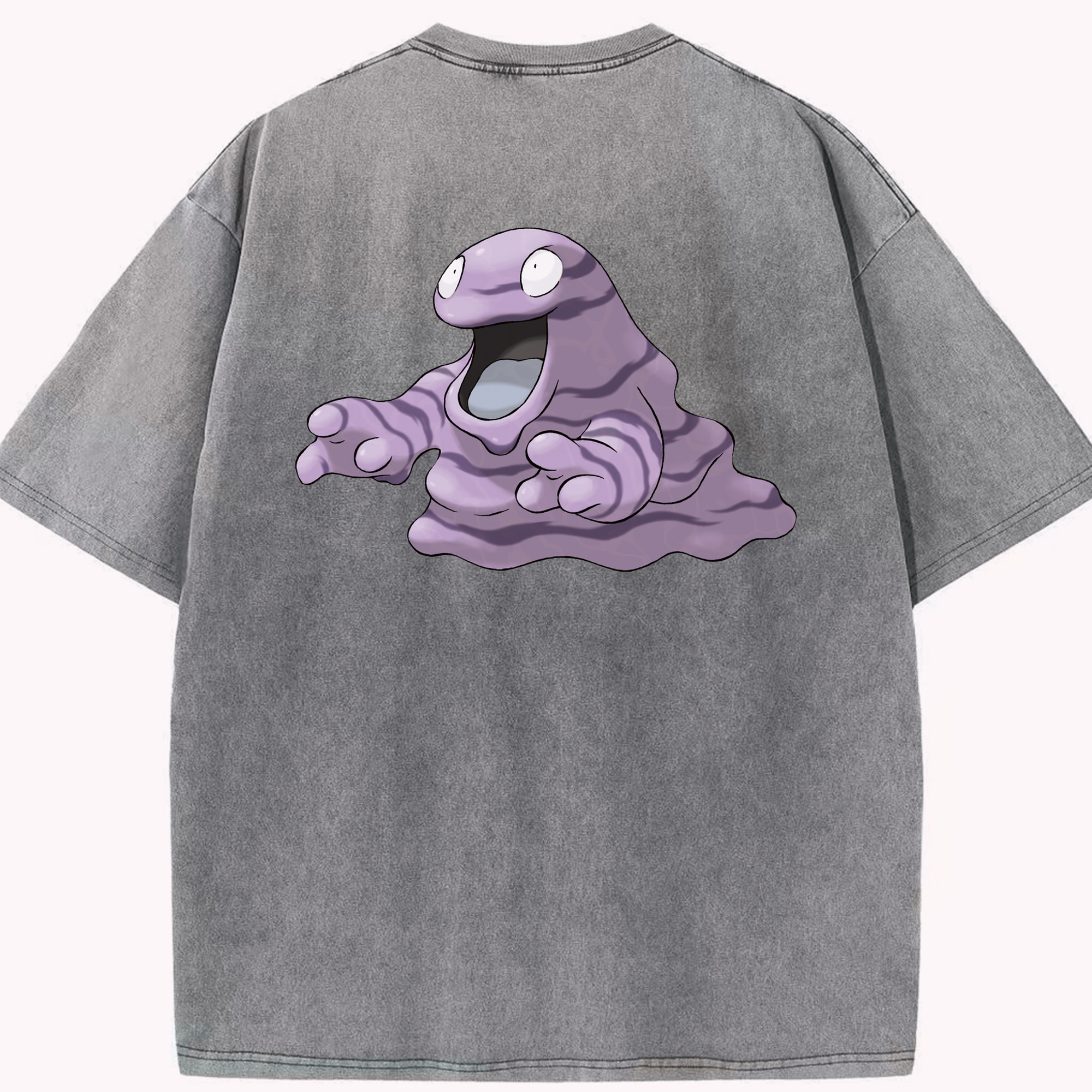 （画像用） ポケットモンスター Pokémon 綿100% ヴィンテージ風 半袖Tシャツ（背面プリント）