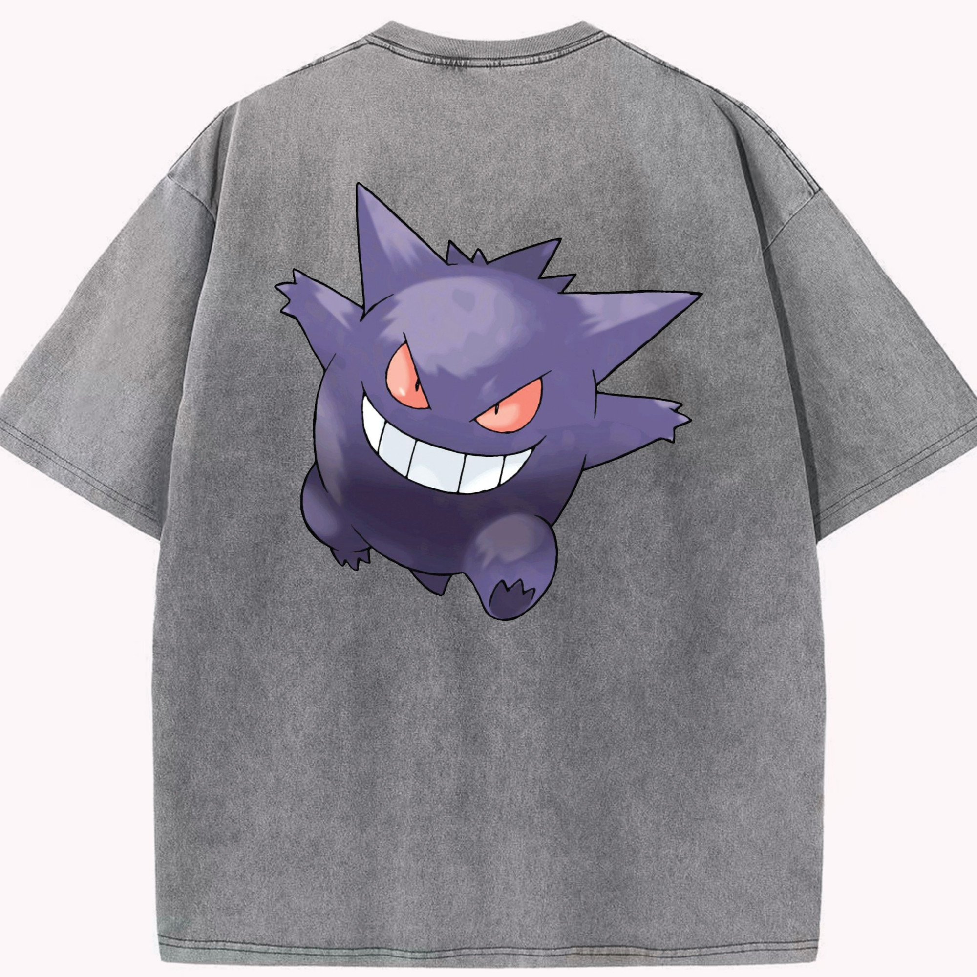 （画像用） ポケットモンスター Pokémon 綿100% ヴィンテージ風 半袖Tシャツ（背面プリント）