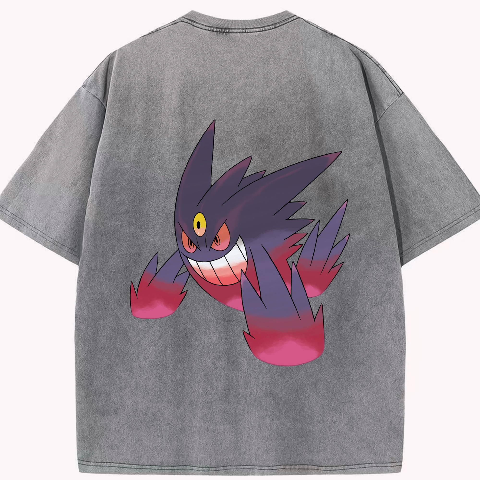 （画像用） ポケットモンスター Pokémon 綿100% ヴィンテージ風 半袖Tシャツ（背面プリント）