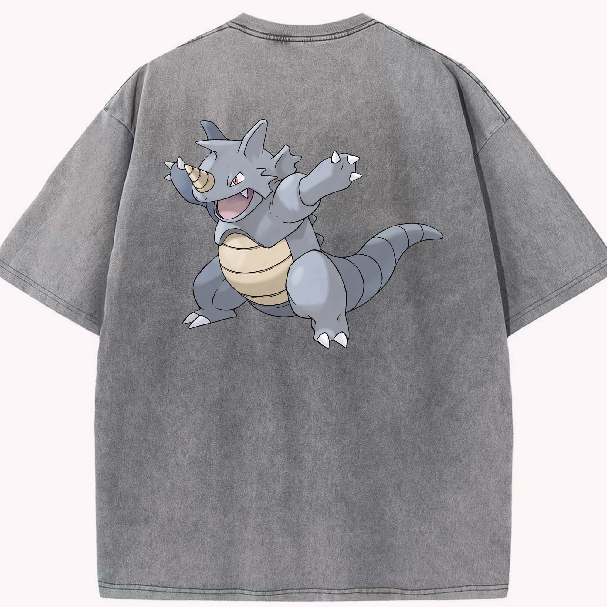 （画像用） ポケットモンスター Pokémon 綿100% ヴィンテージ風 半袖Tシャツ（背面プリント）