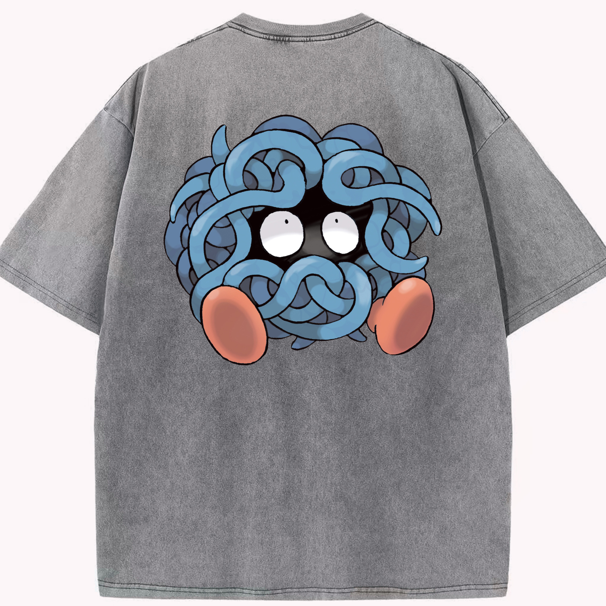 （画像用） ポケットモンスター Pokémon 綿100% ヴィンテージ風 半袖Tシャツ（背面プリント）