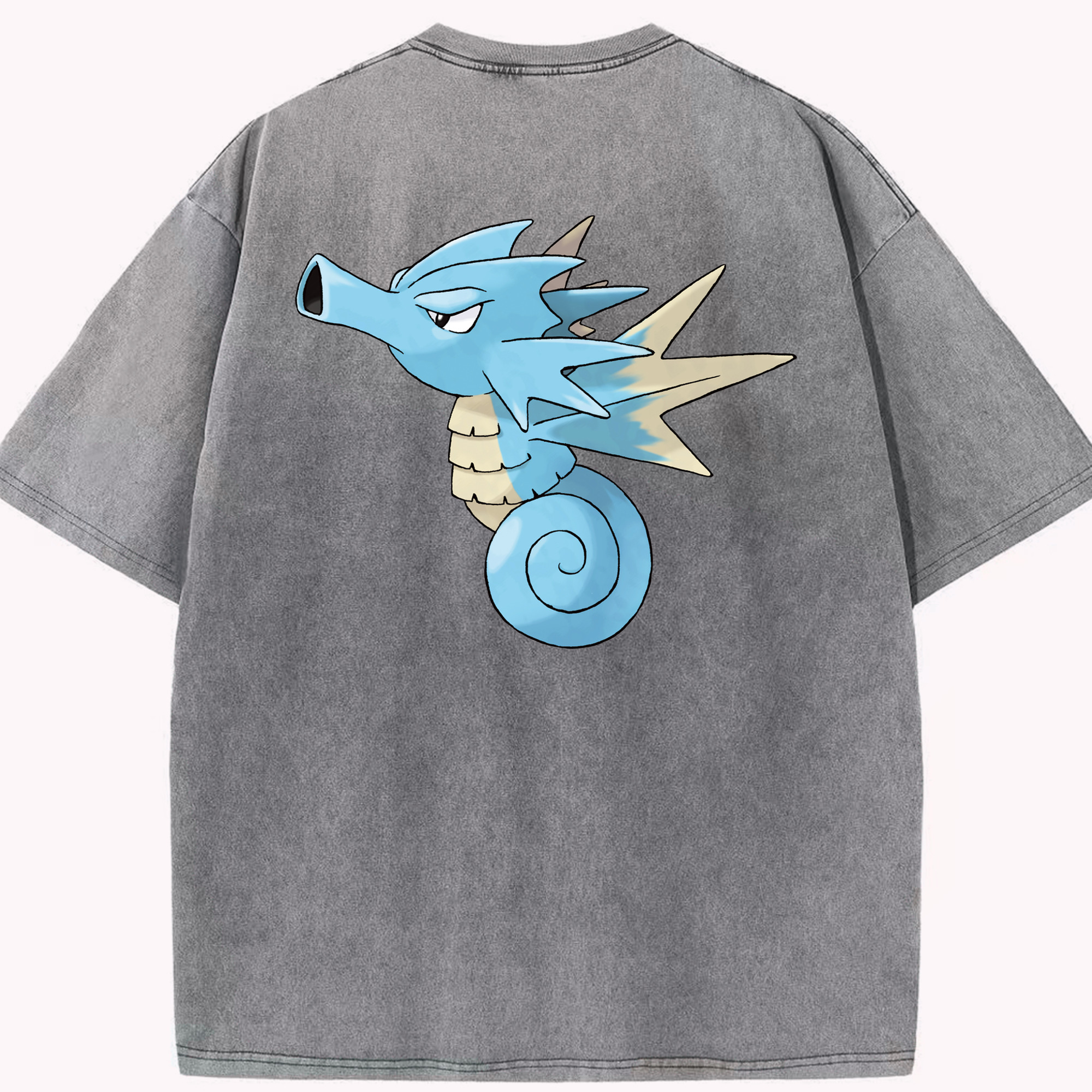 （画像用） ポケットモンスター Pokémon 綿100% ヴィンテージ風 半袖Tシャツ（背面プリント）
