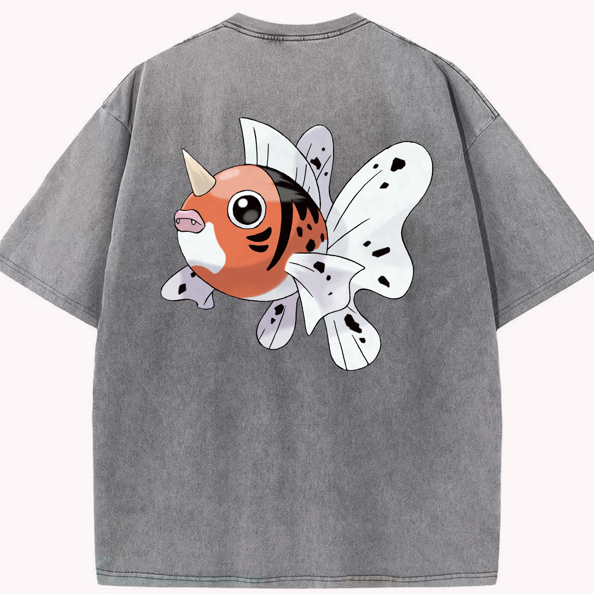 （画像用） ポケットモンスター Pokémon 綿100% ヴィンテージ風 半袖Tシャツ（背面プリント）