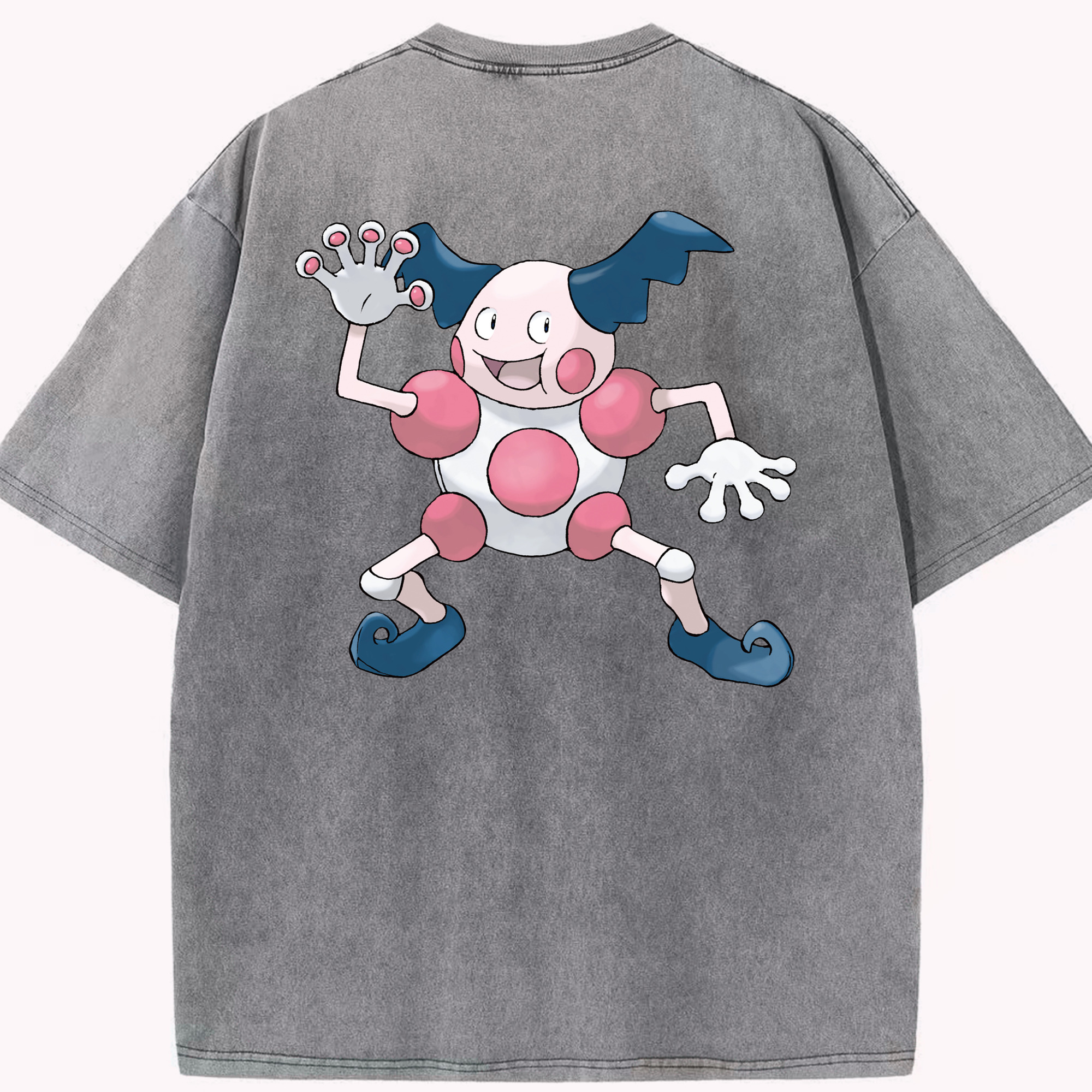 （画像用） ポケットモンスター Pokémon 綿100% ヴィンテージ風 半袖Tシャツ（背面プリント）