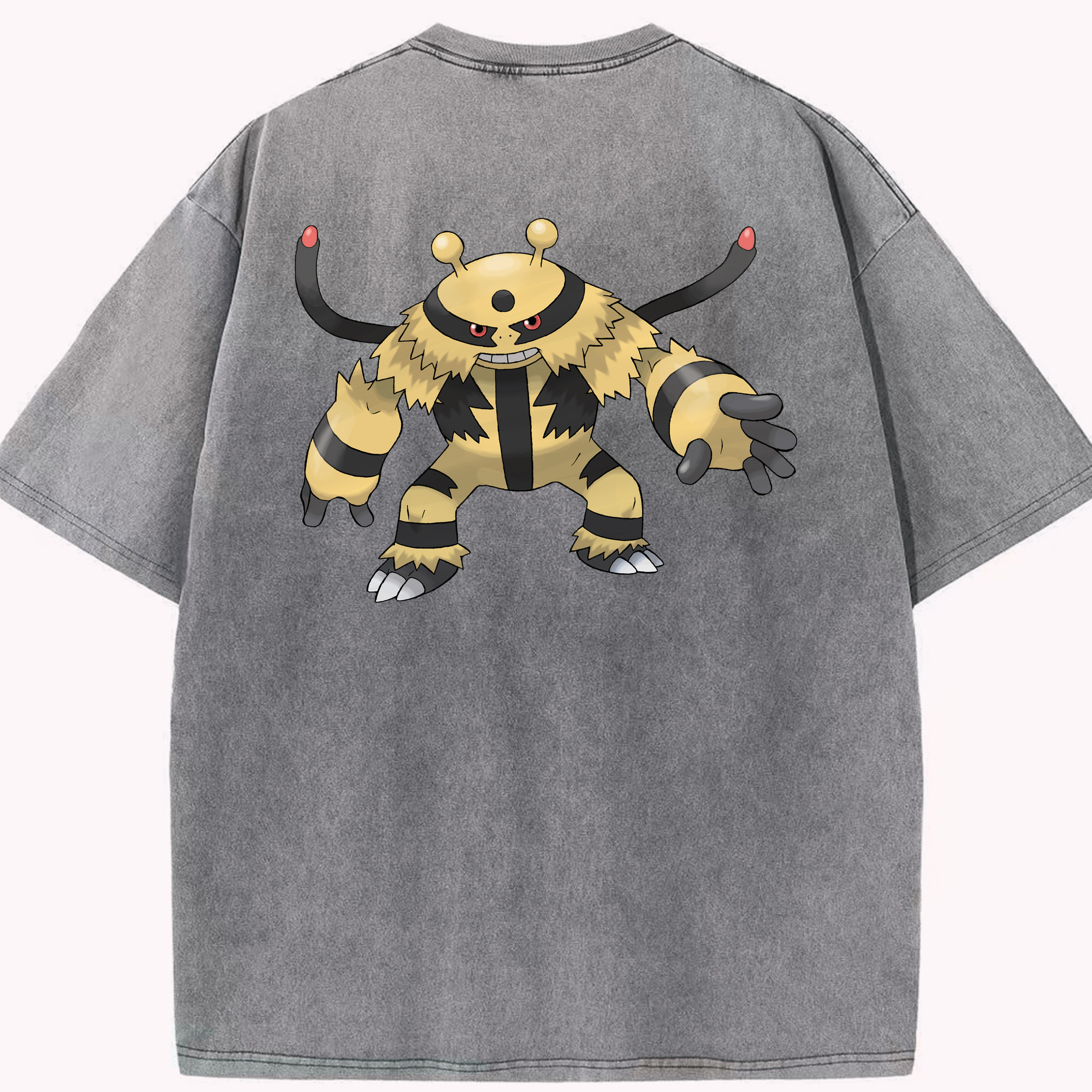 （画像用） ポケットモンスター Pokémon 綿100% ヴィンテージ風 半袖Tシャツ（背面プリント）