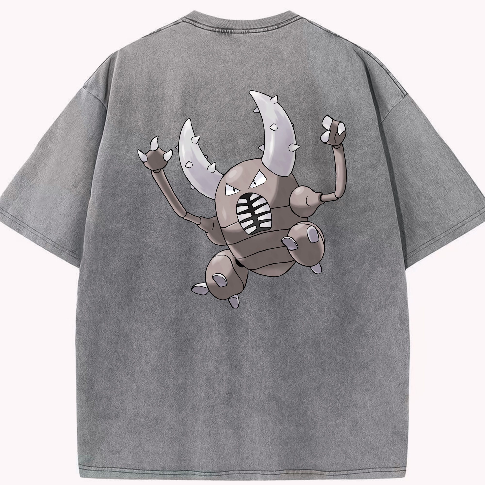 （画像用） ポケットモンスター Pokémon 綿100% ヴィンテージ風 半袖Tシャツ（背面プリント）