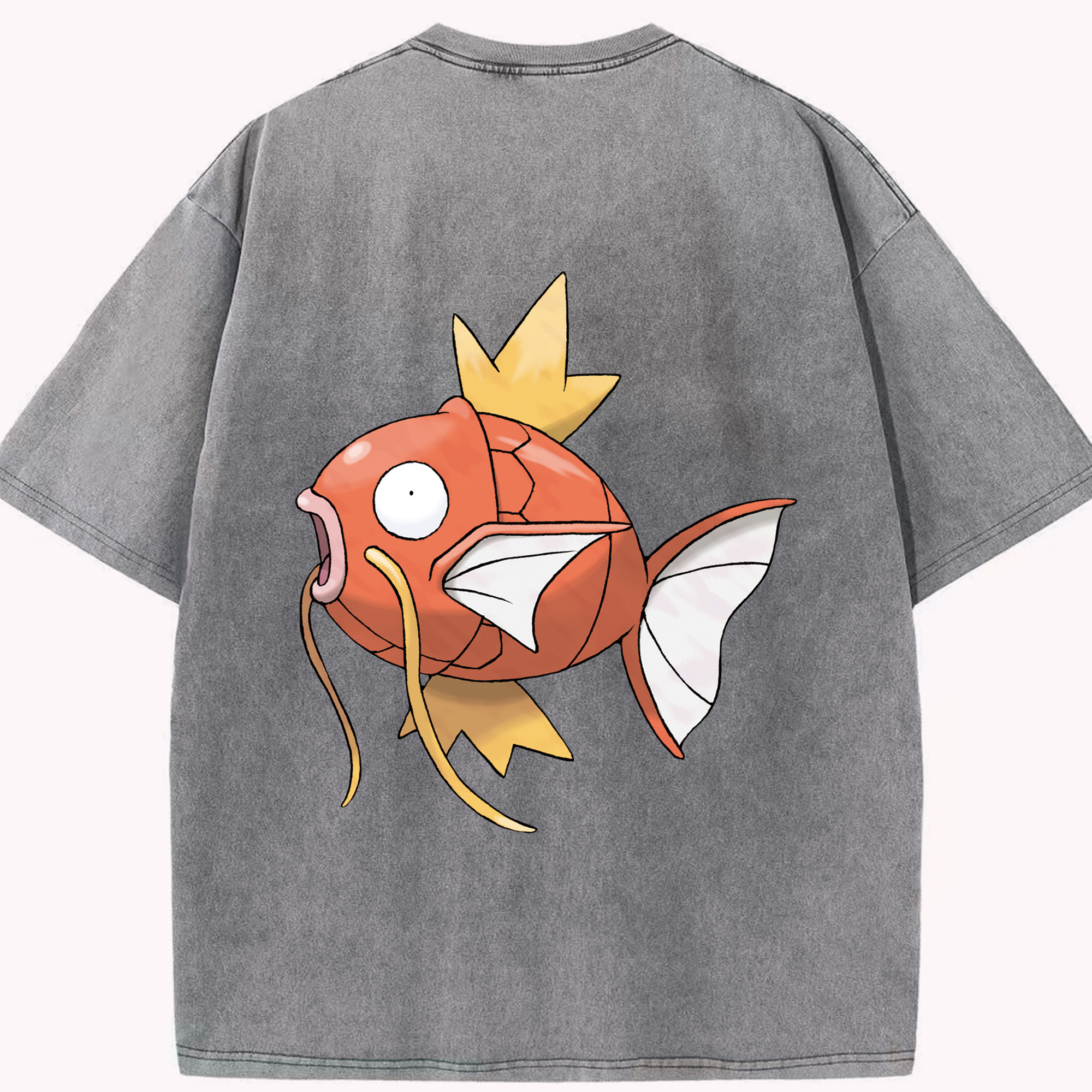 （画像用） ポケットモンスター Pokémon 綿100% ヴィンテージ風 半袖Tシャツ（背面プリント）