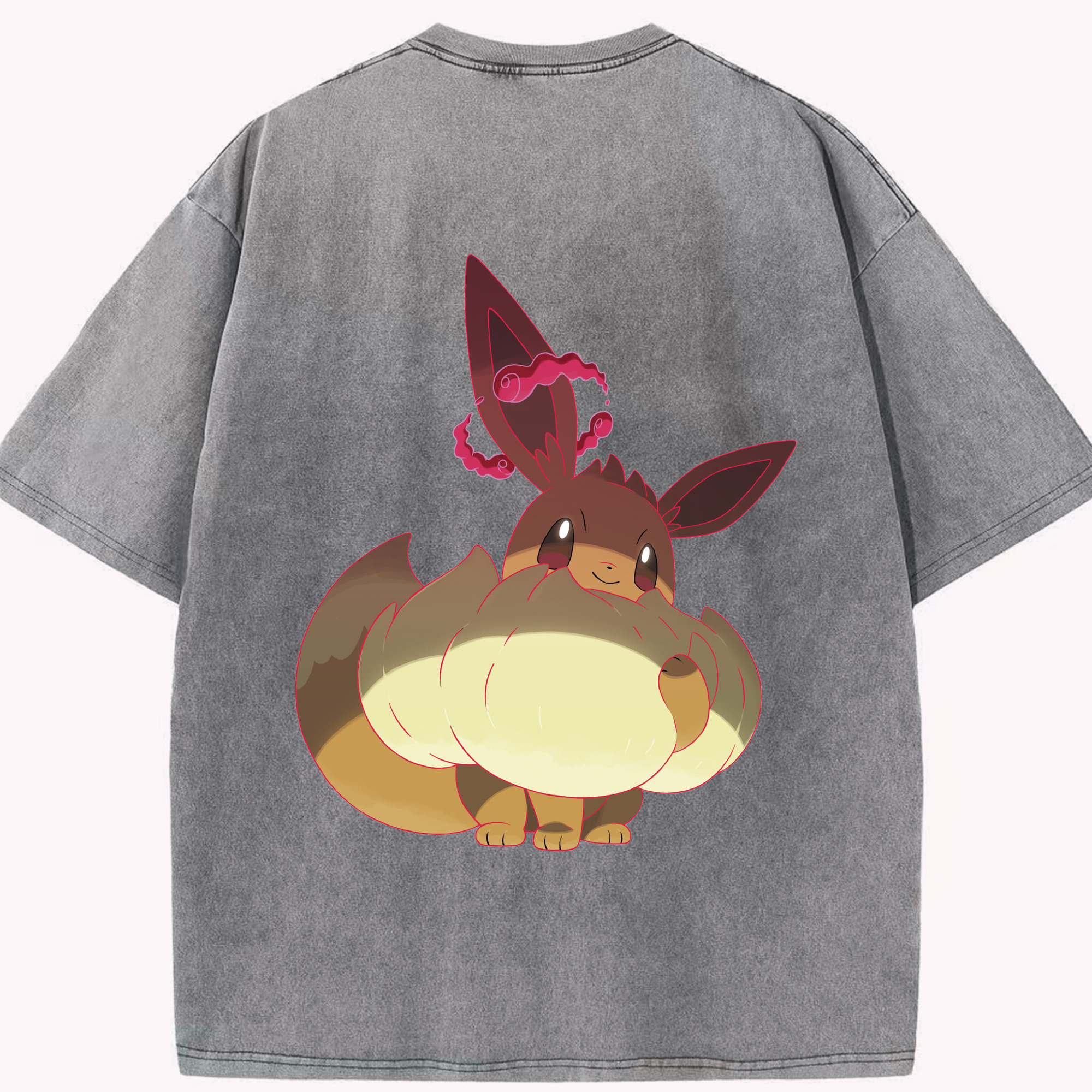 （画像用） ポケットモンスター Pokémon 綿100% ヴィンテージ風 半袖Tシャツ（背面プリント）