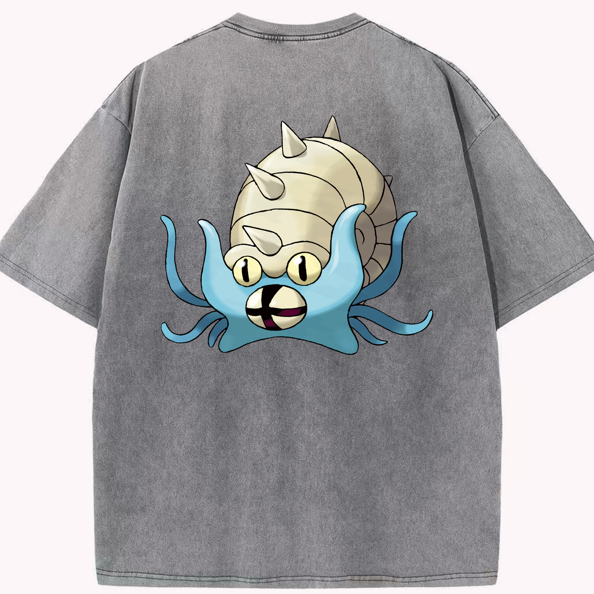 （画像用） ポケットモンスター Pokémon 綿100% ヴィンテージ風 半袖Tシャツ（背面プリント）