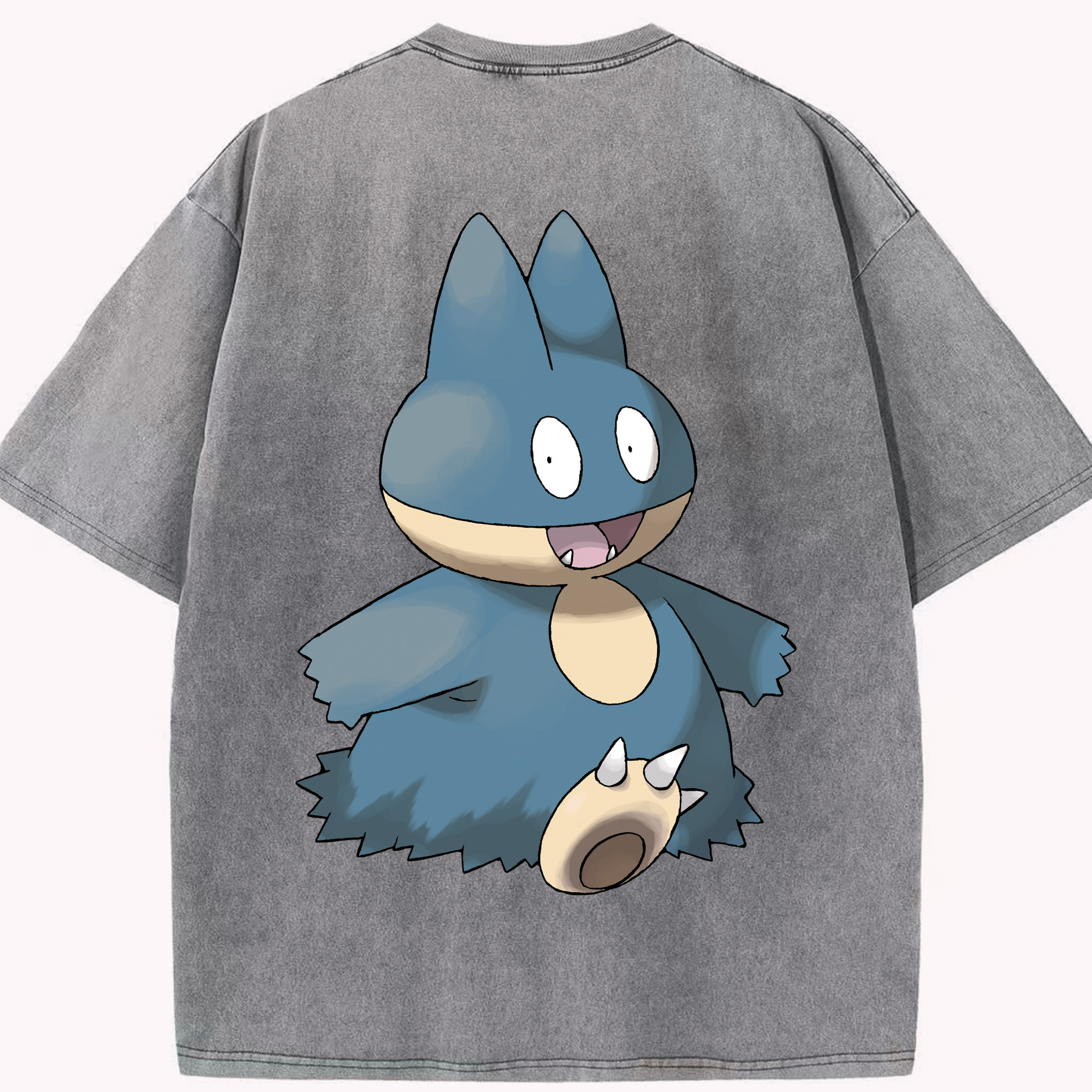 （画像用） ポケットモンスター Pokémon 綿100% ヴィンテージ風 半袖Tシャツ（背面プリント）