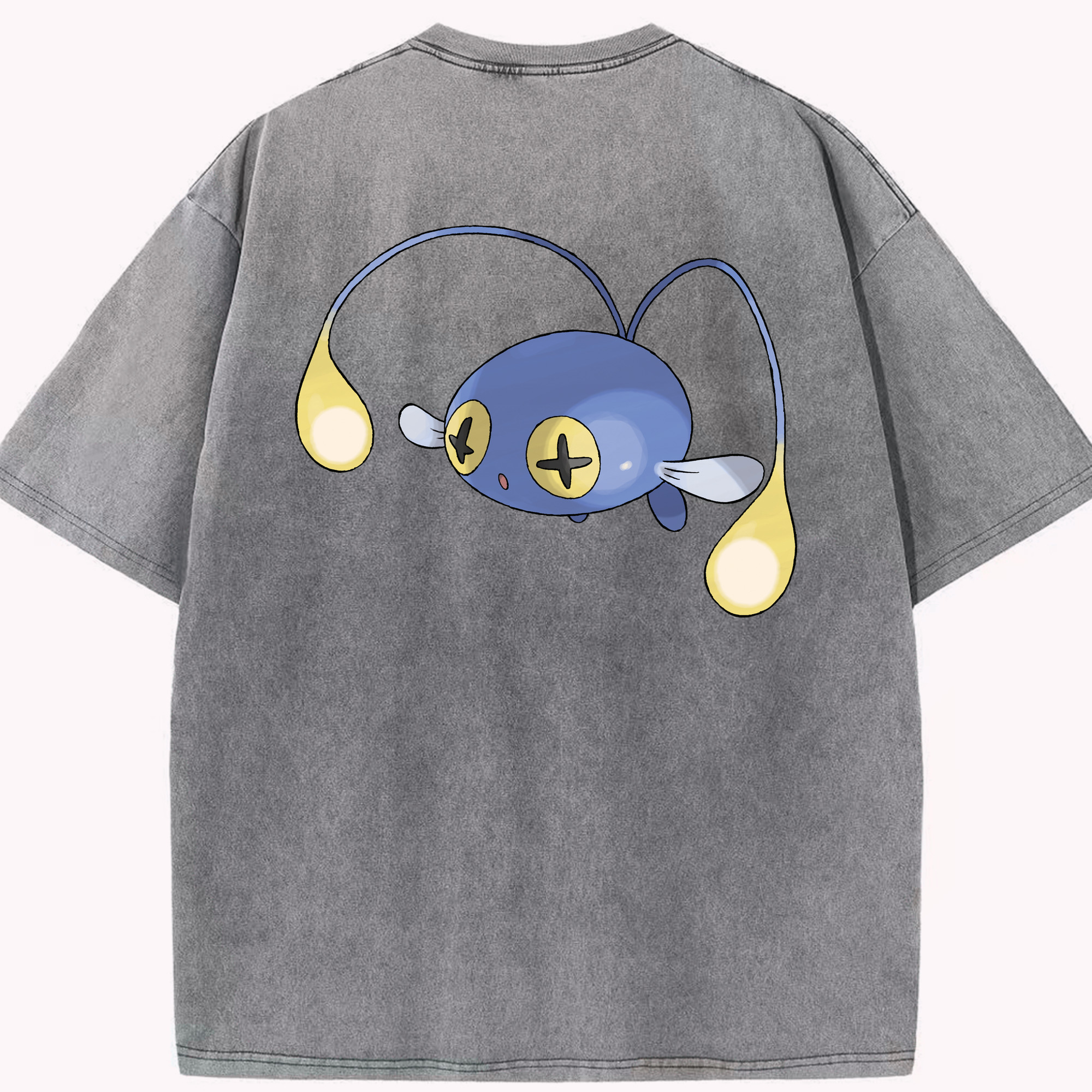 （画像用） ポケットモンスター Pokémon 綿100% ヴィンテージ風 半袖Tシャツ（背面プリント）