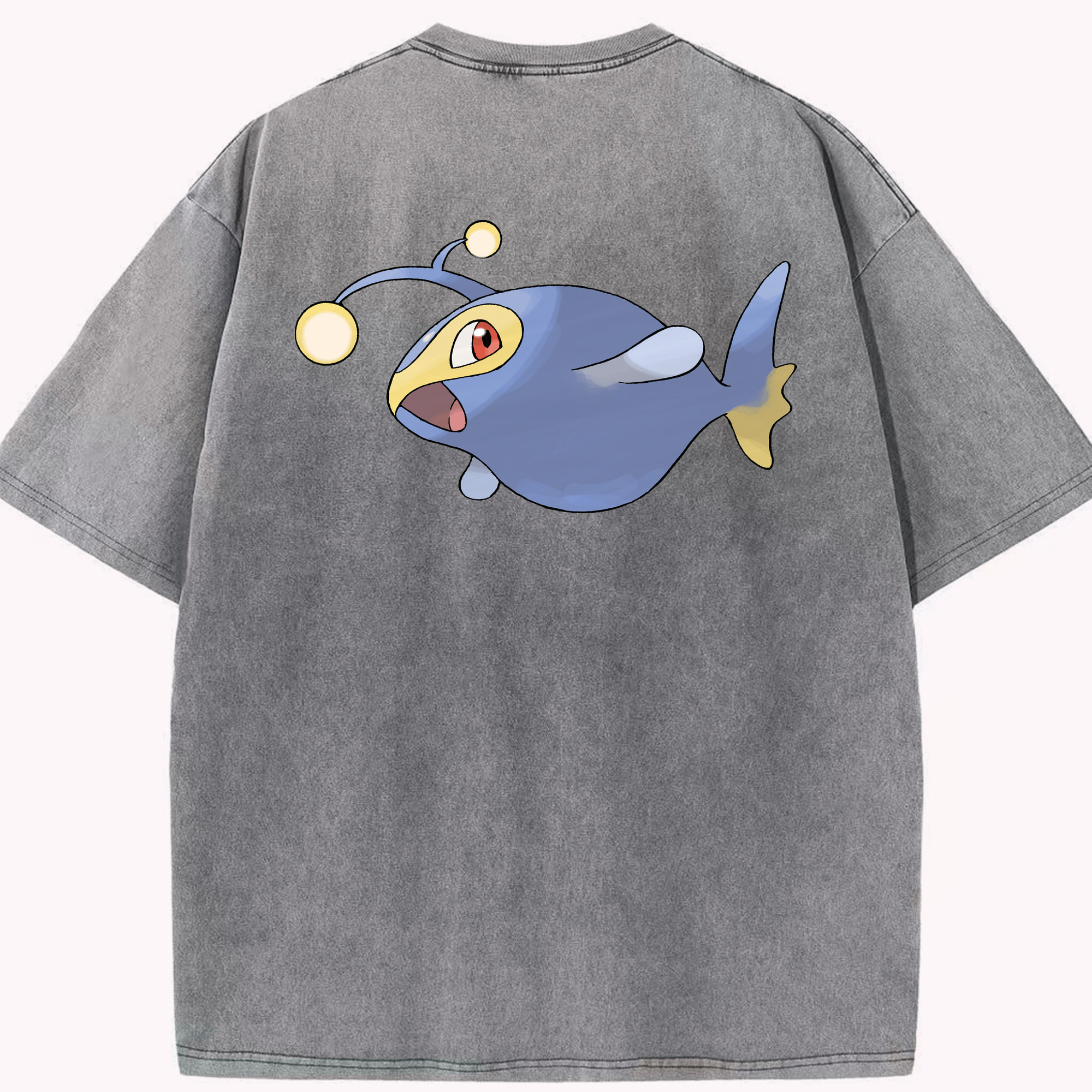 （画像用） ポケットモンスター Pokémon 綿100% ヴィンテージ風 半袖Tシャツ（背面プリント）