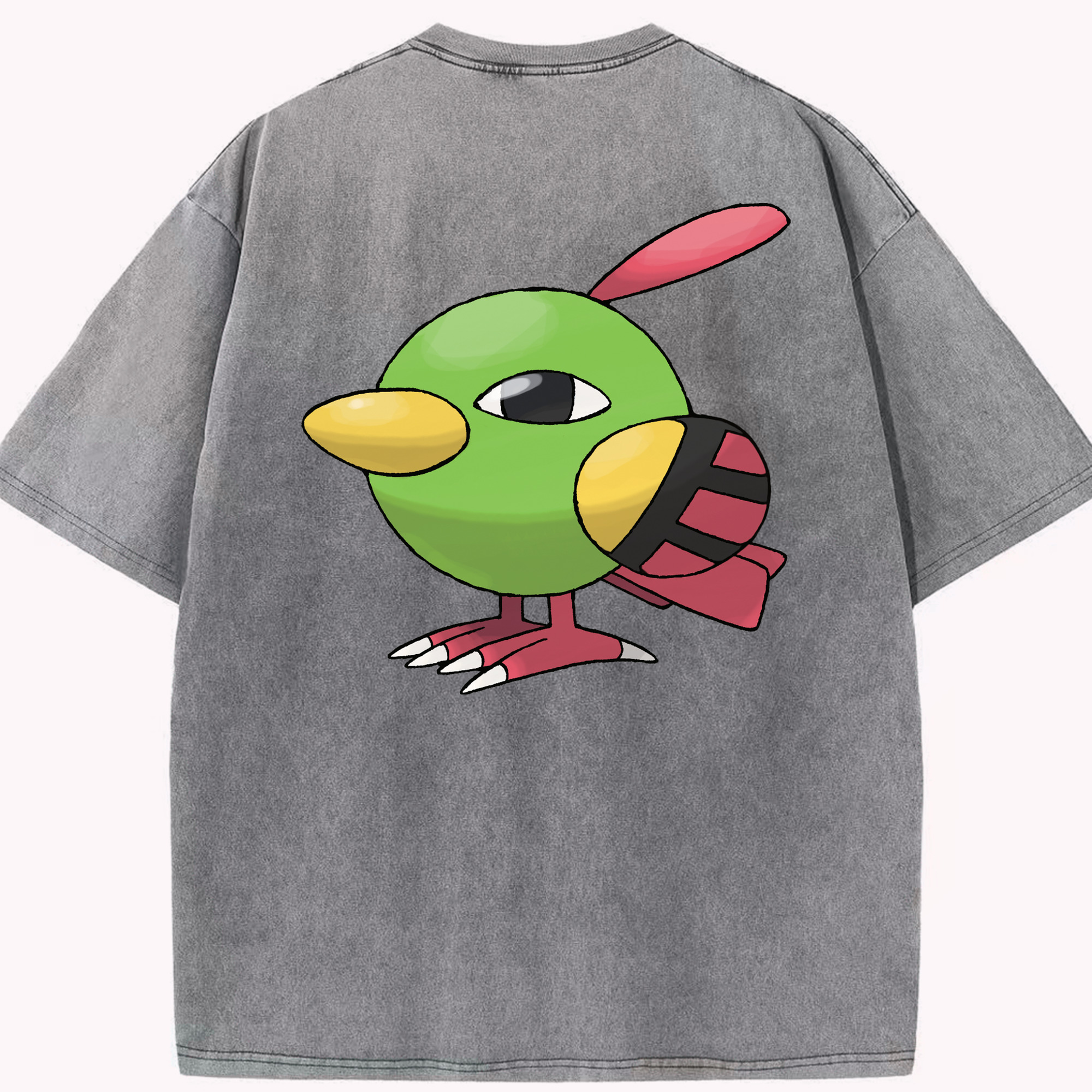 （画像用） ポケットモンスター Pokémon 綿100% ヴィンテージ風 半袖Tシャツ（背面プリント）
