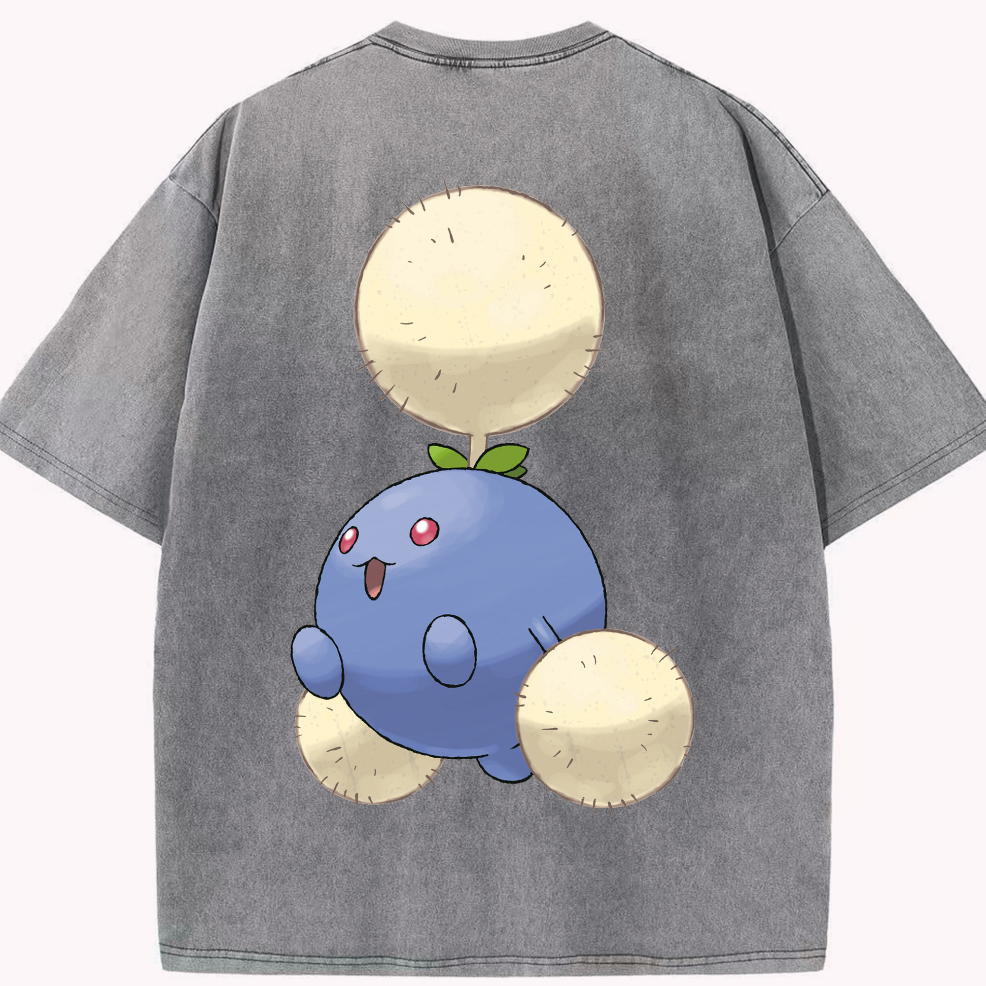 （画像用） ポケットモンスター Pokémon 綿100% ヴィンテージ風 半袖Tシャツ（背面プリント）