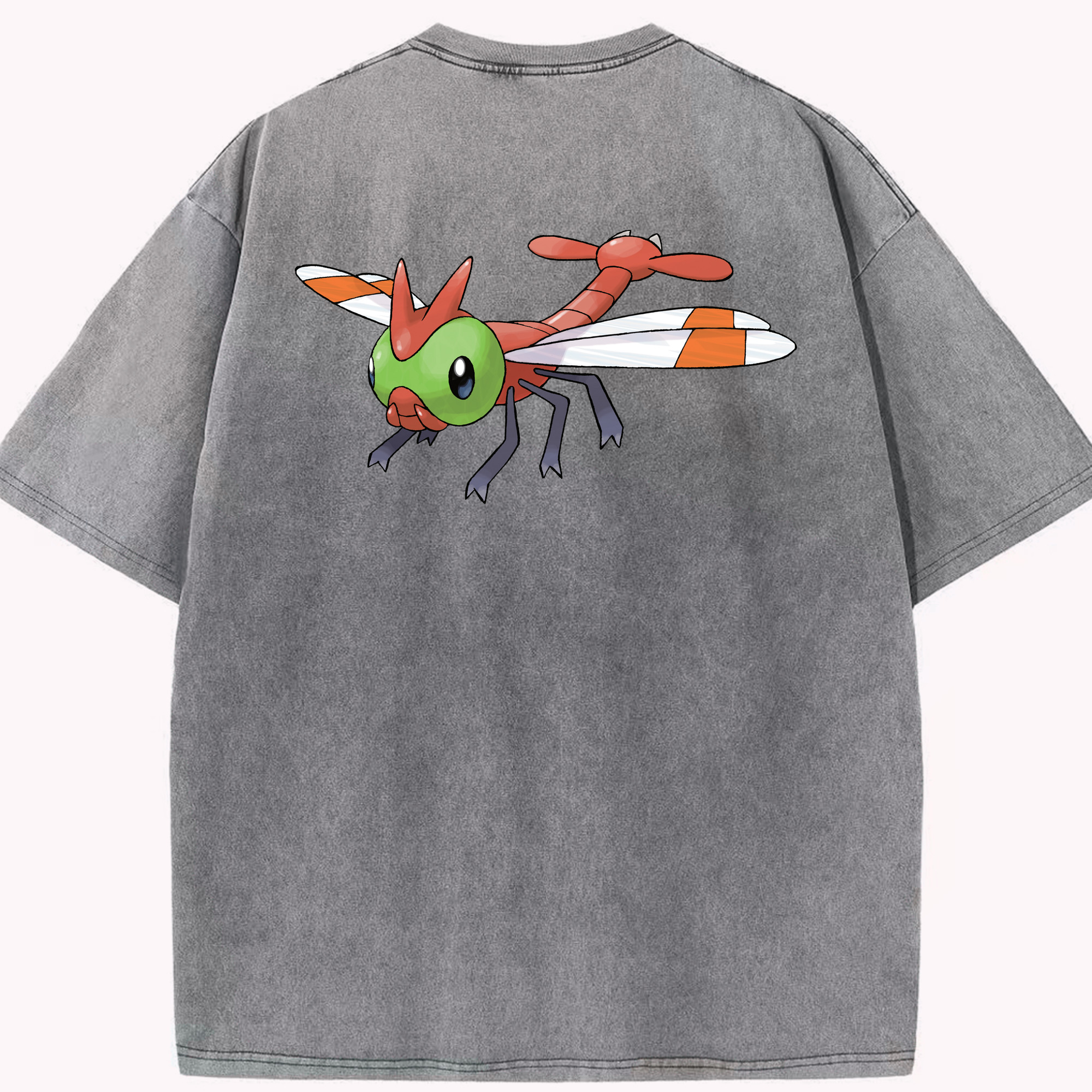 （画像用） ポケットモンスター Pokémon 綿100% ヴィンテージ風 半袖Tシャツ（背面プリント）
