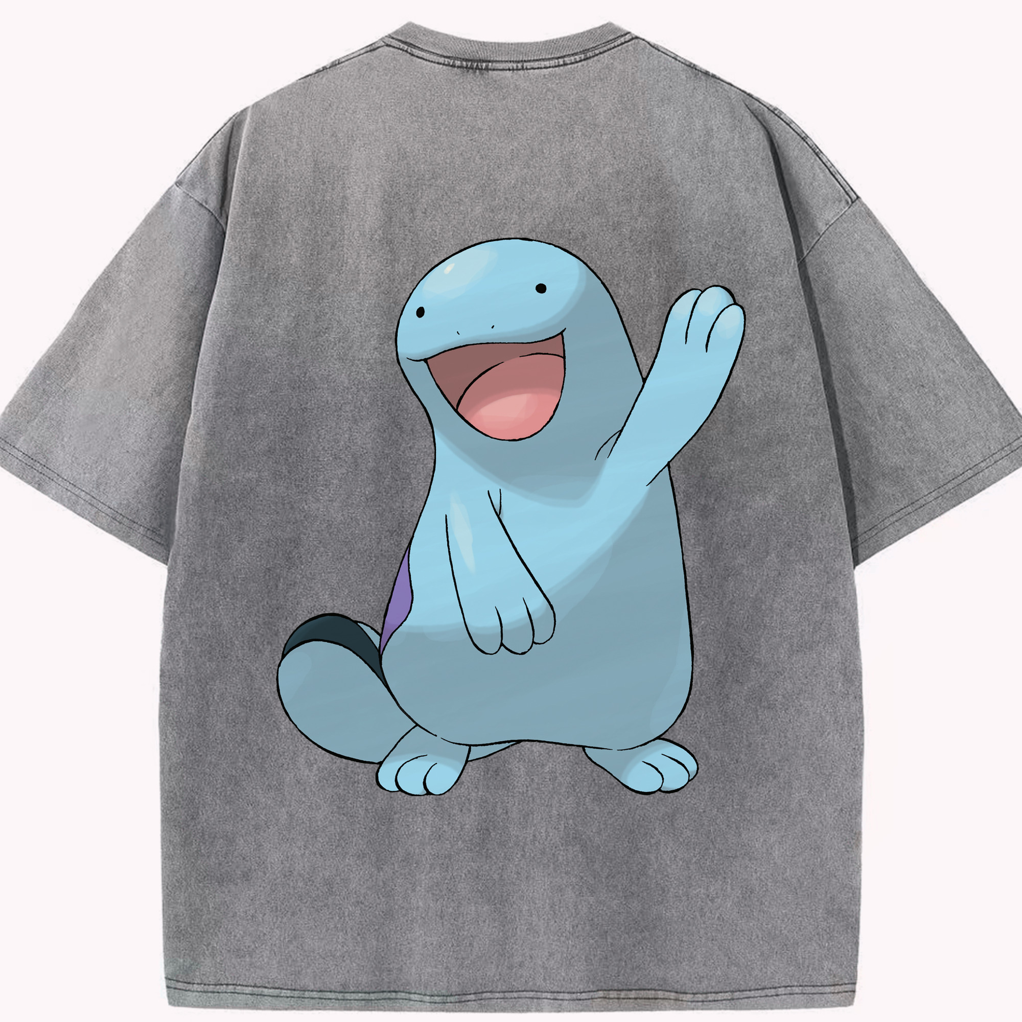 （画像用） ポケットモンスター Pokémon 綿100% ヴィンテージ風 半袖Tシャツ（背面プリント）