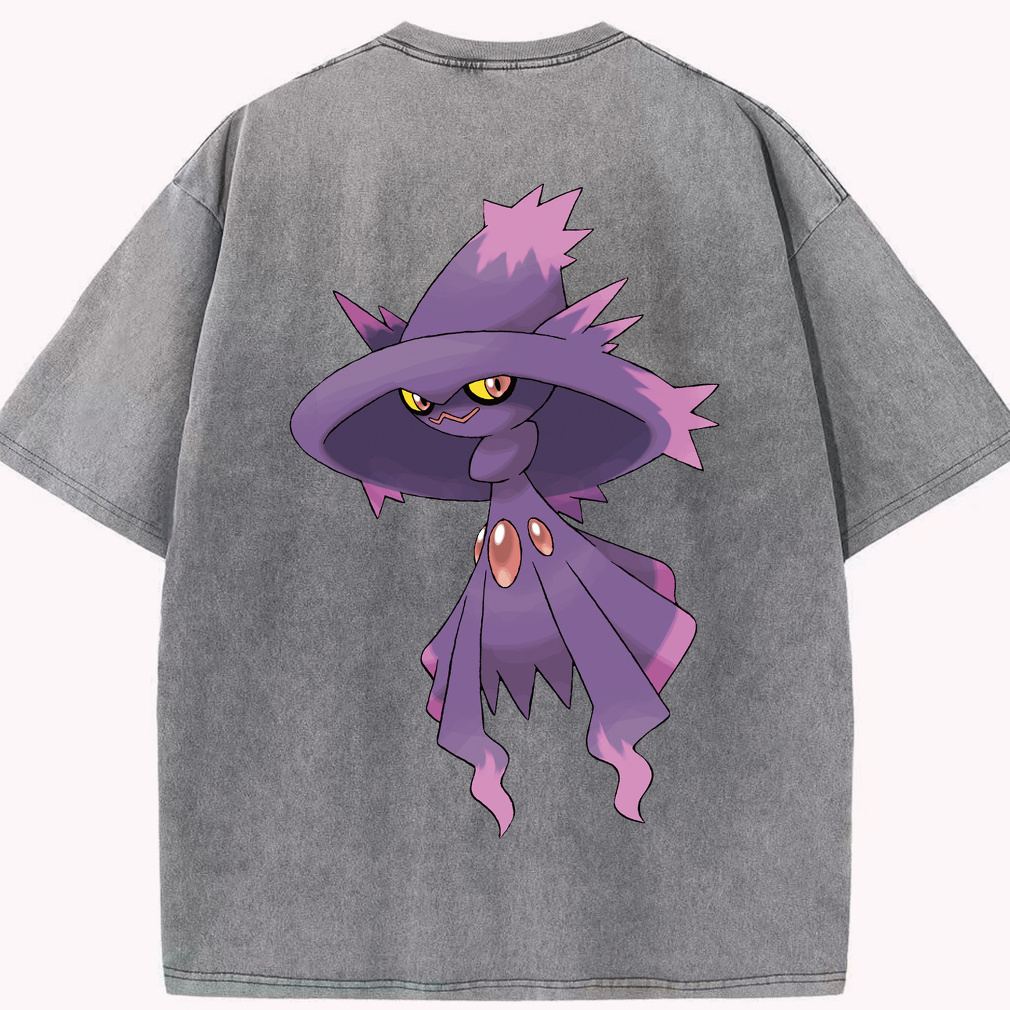（画像用） ポケットモンスター Pokémon 綿100% ヴィンテージ風 半袖Tシャツ（背面プリント）