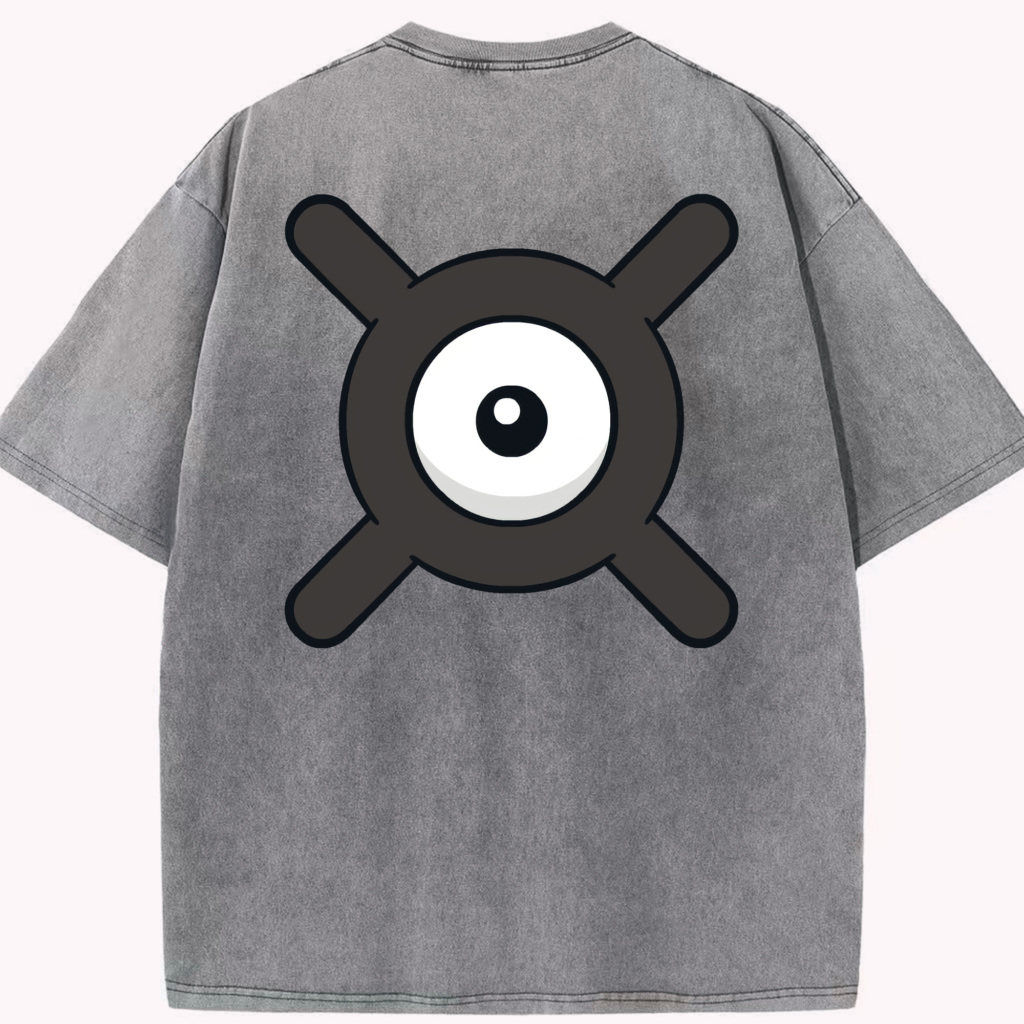 （画像用） ポケットモンスター Pokémon 綿100% ヴィンテージ風 半袖Tシャツ（背面プリント）