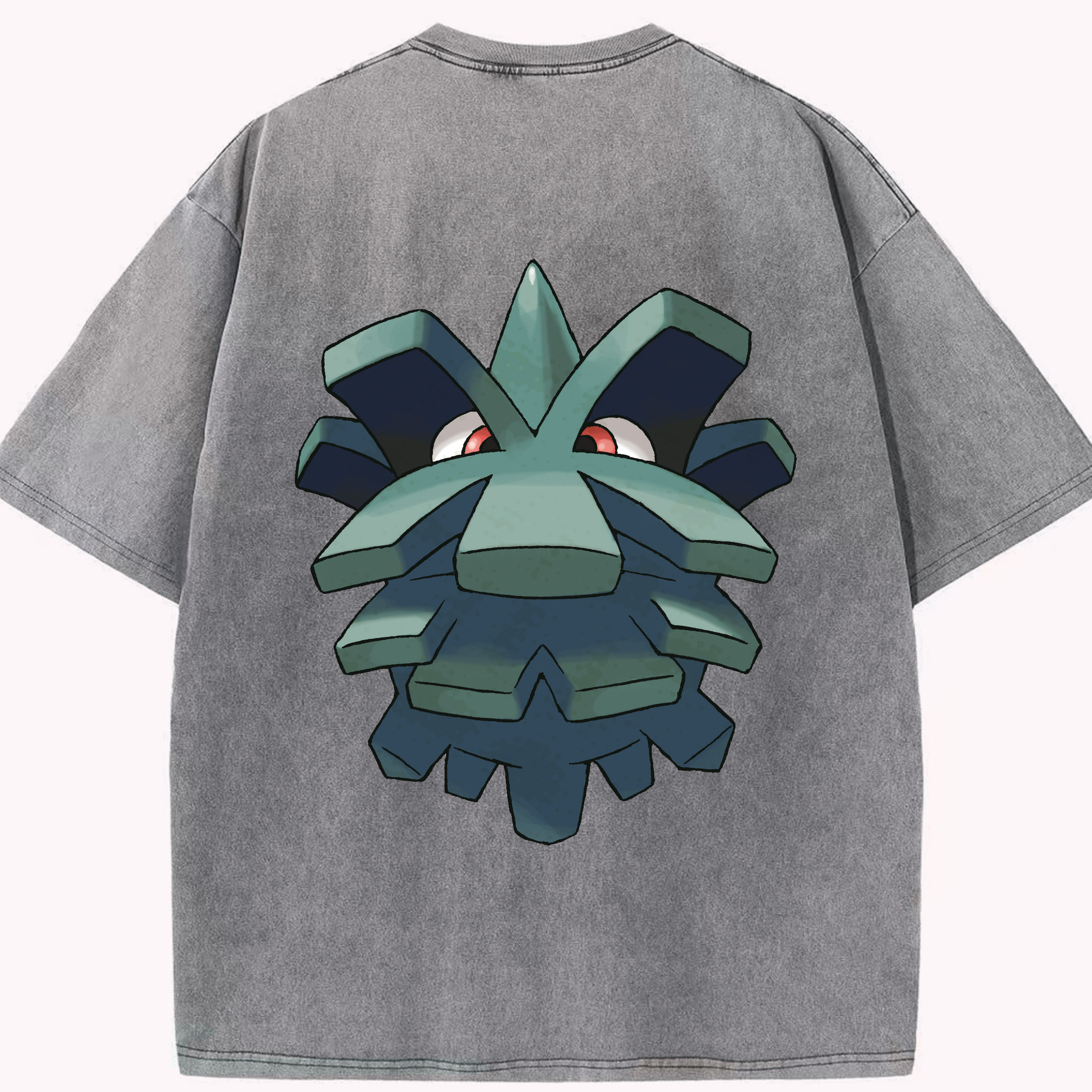 （画像用） ポケットモンスター Pokémon 綿100% ヴィンテージ風 半袖Tシャツ（背面プリント）