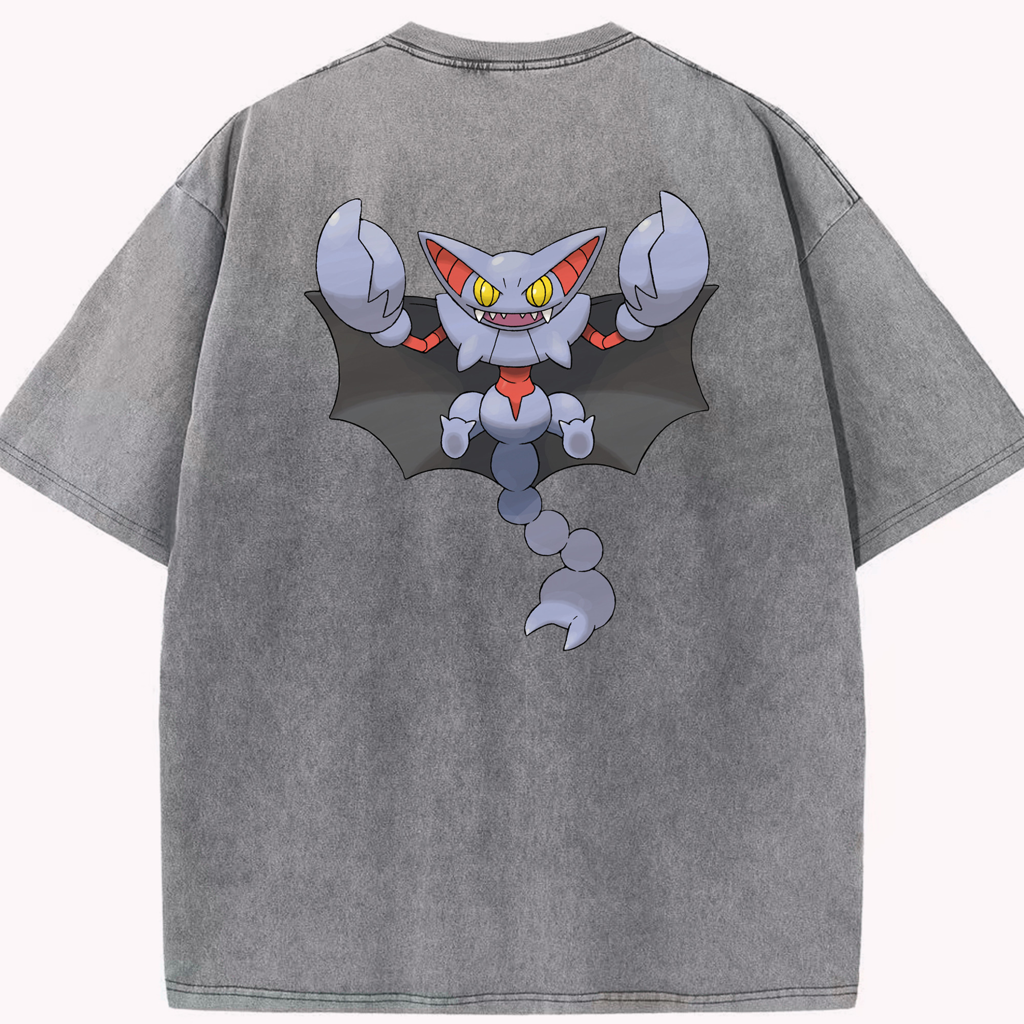 （画像用） ポケットモンスター Pokémon 綿100% ヴィンテージ風 半袖Tシャツ（背面プリント）