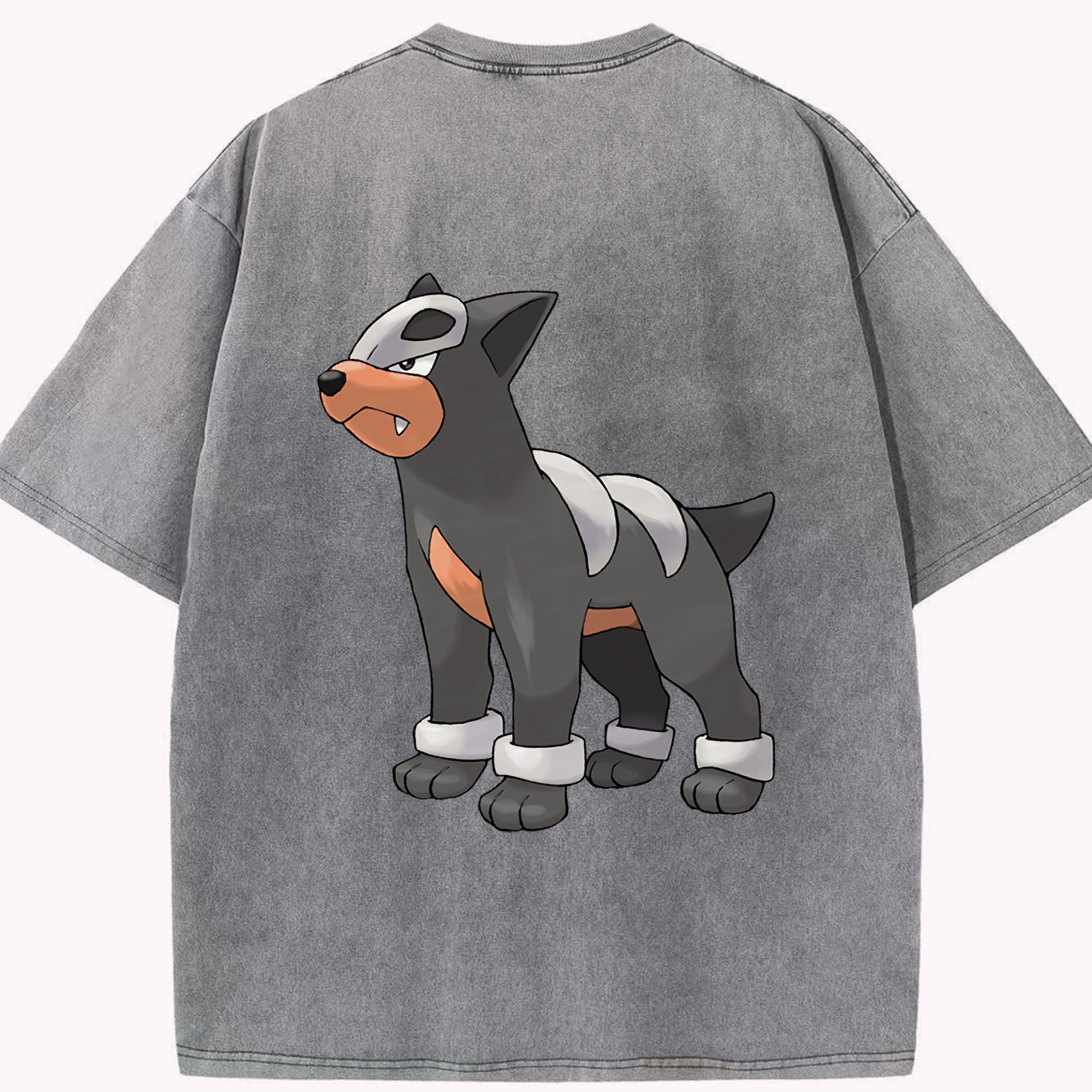 （画像用） ポケットモンスター Pokémon 綿100% ヴィンテージ風 半袖Tシャツ（背面プリント）