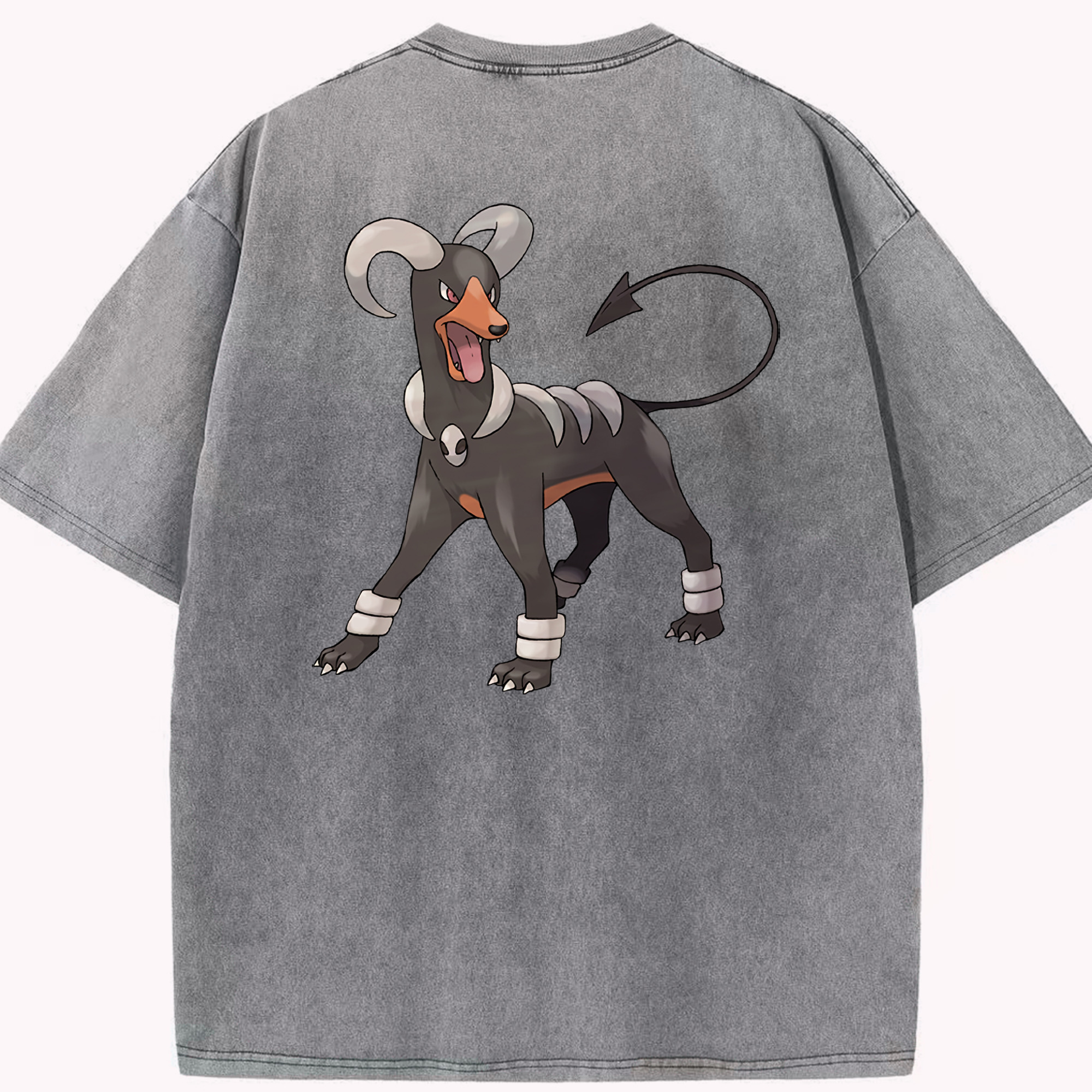 （画像用） ポケットモンスター Pokémon 綿100% ヴィンテージ風 半袖Tシャツ（背面プリント）