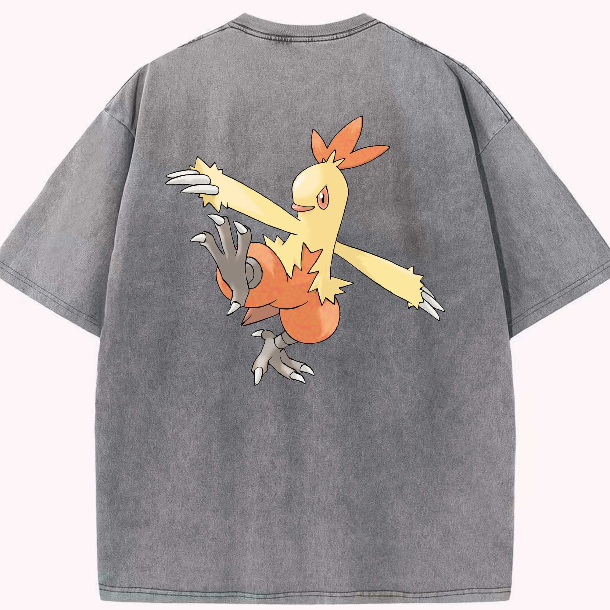 （画像用） ポケットモンスター Pokémon 綿100% ヴィンテージ風 半袖Tシャツ（背面プリント）