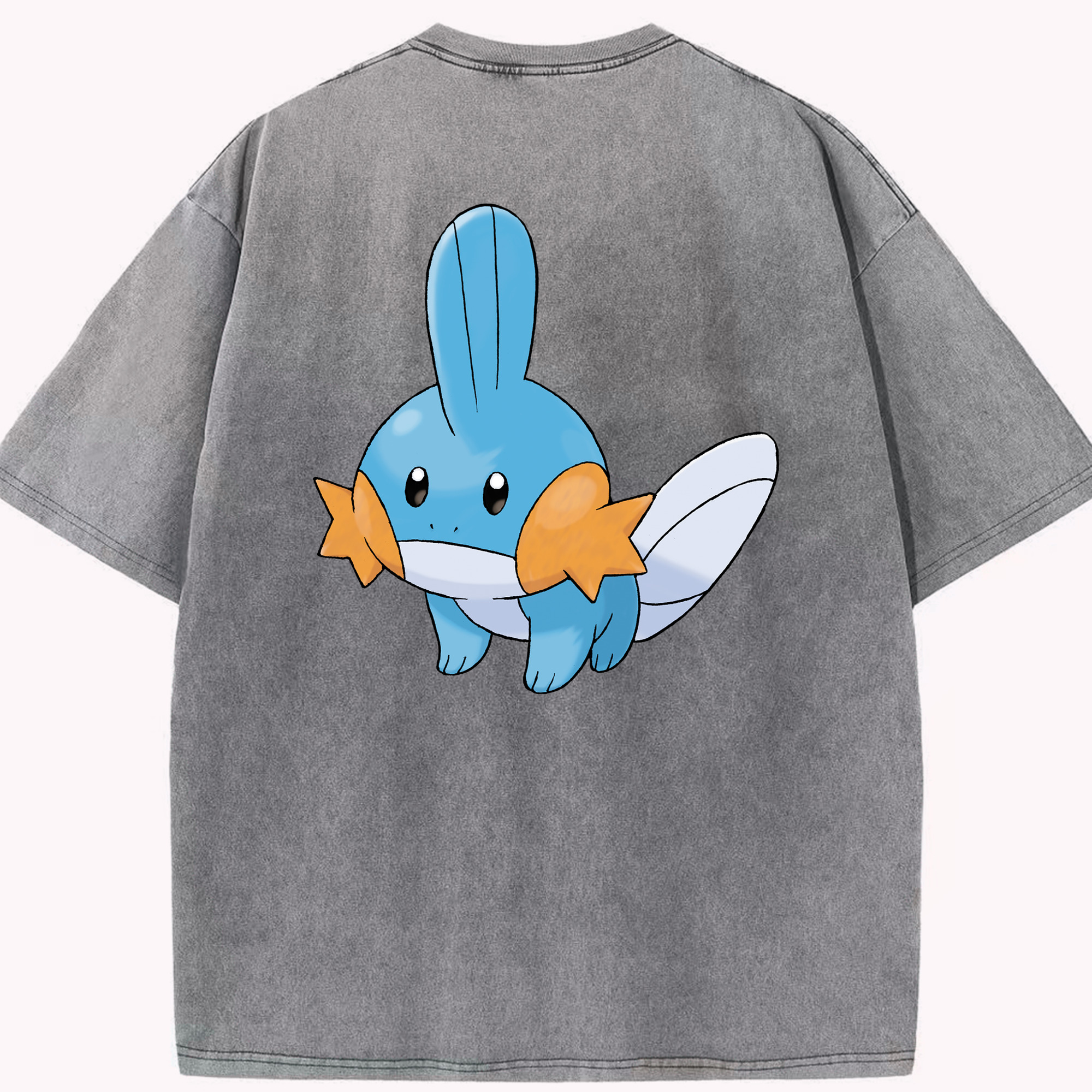 （画像用） ポケットモンスター Pokémon 綿100% ヴィンテージ風 半袖Tシャツ（背面プリント）