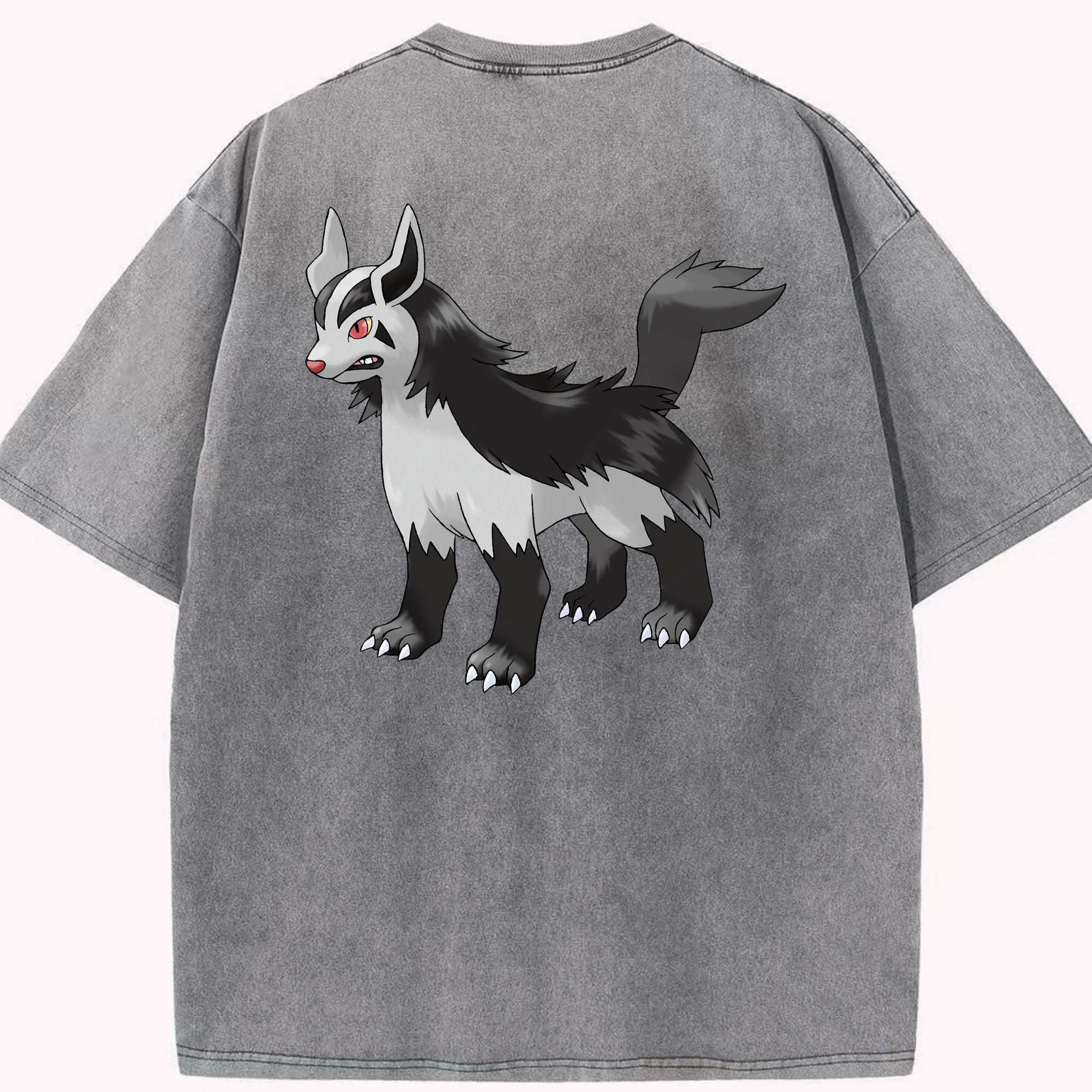 （画像用） ポケットモンスター Pokémon 綿100% ヴィンテージ風 半袖Tシャツ（背面プリント）