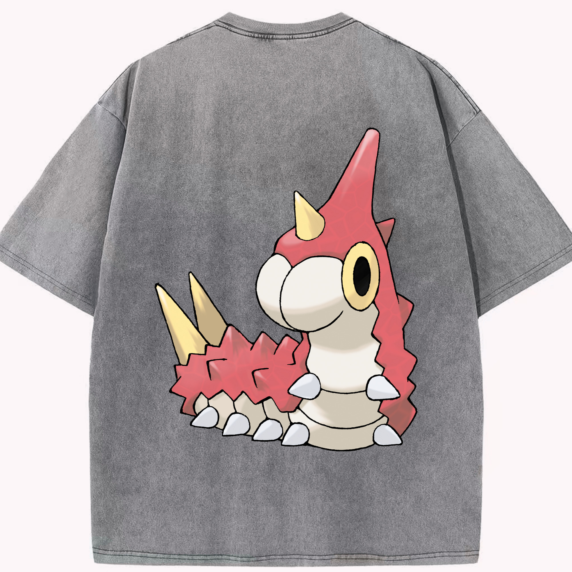 （画像用） ポケットモンスター Pokémon 綿100% ヴィンテージ風 半袖Tシャツ（背面プリント）