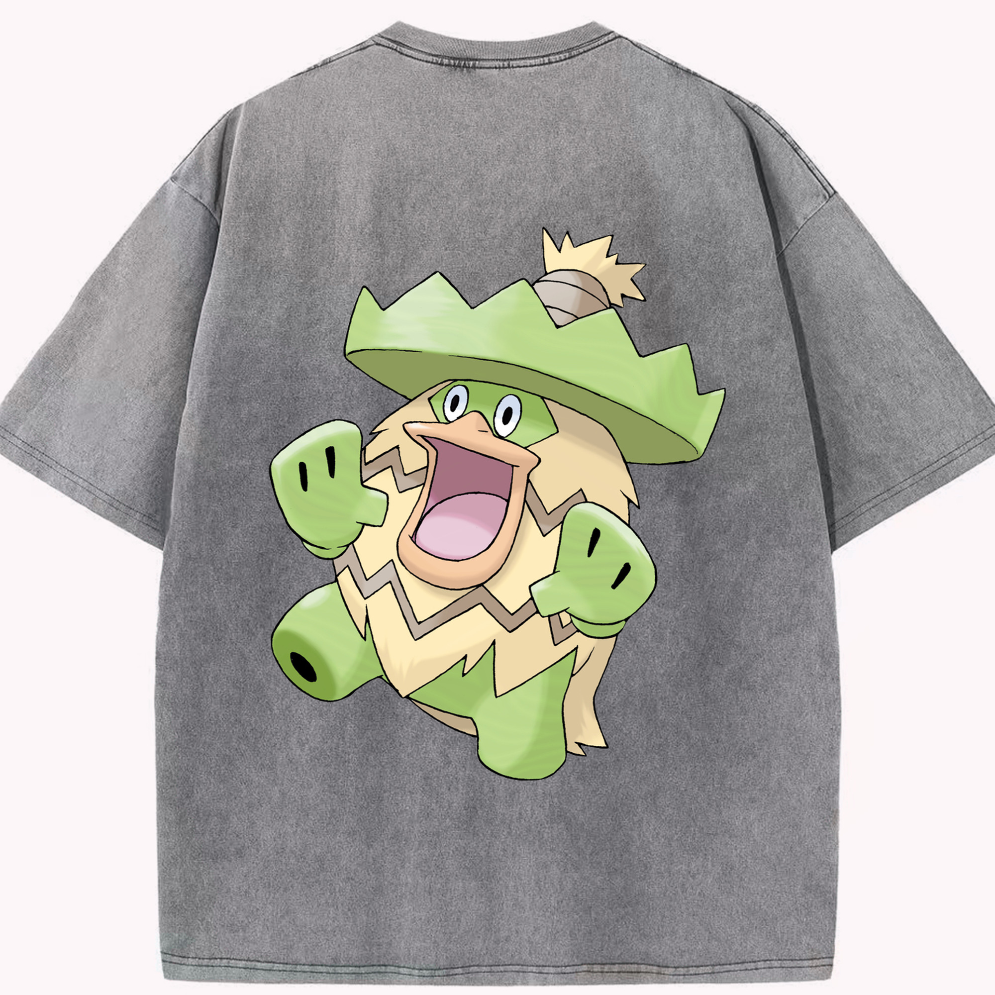 （画像用） ポケットモンスター Pokémon 綿100% ヴィンテージ風 半袖Tシャツ（背面プリント）