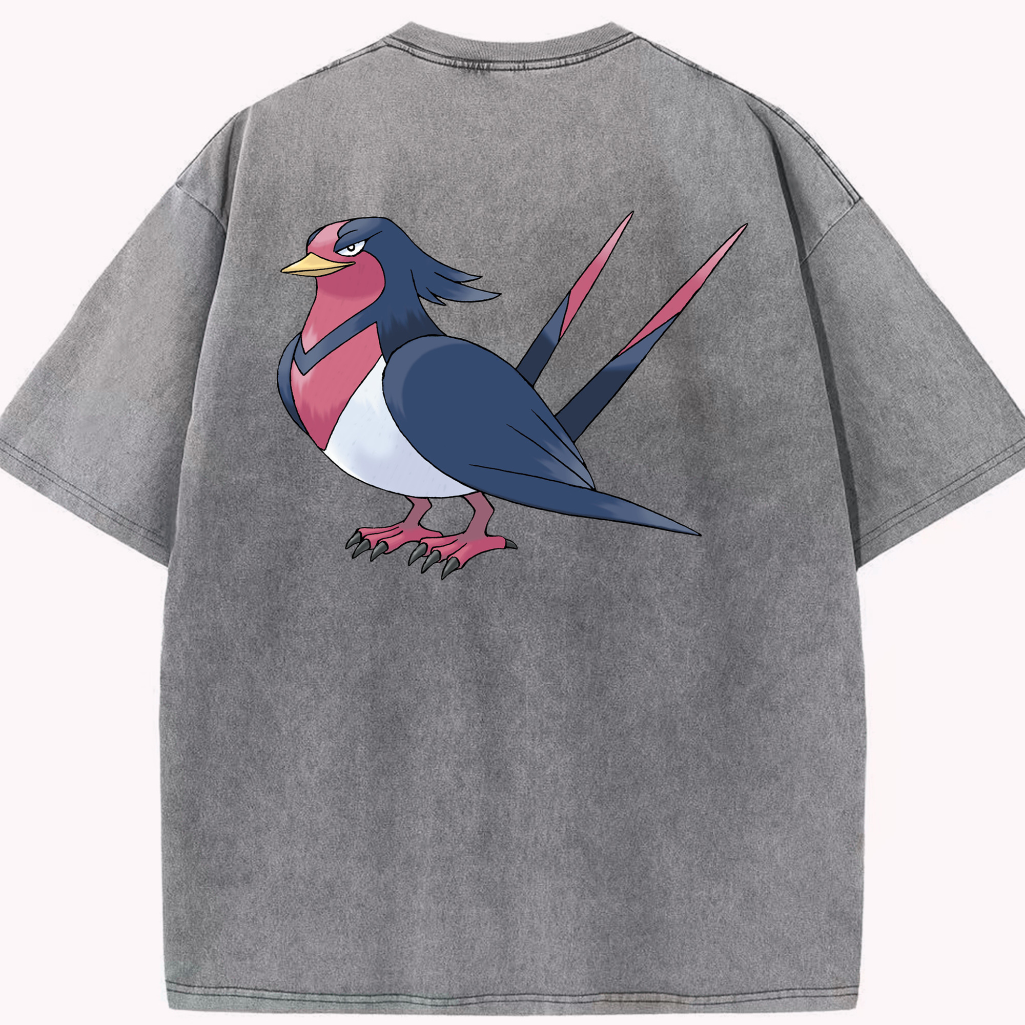 （画像用） ポケットモンスター Pokémon 綿100% ヴィンテージ風 半袖Tシャツ（背面プリント）