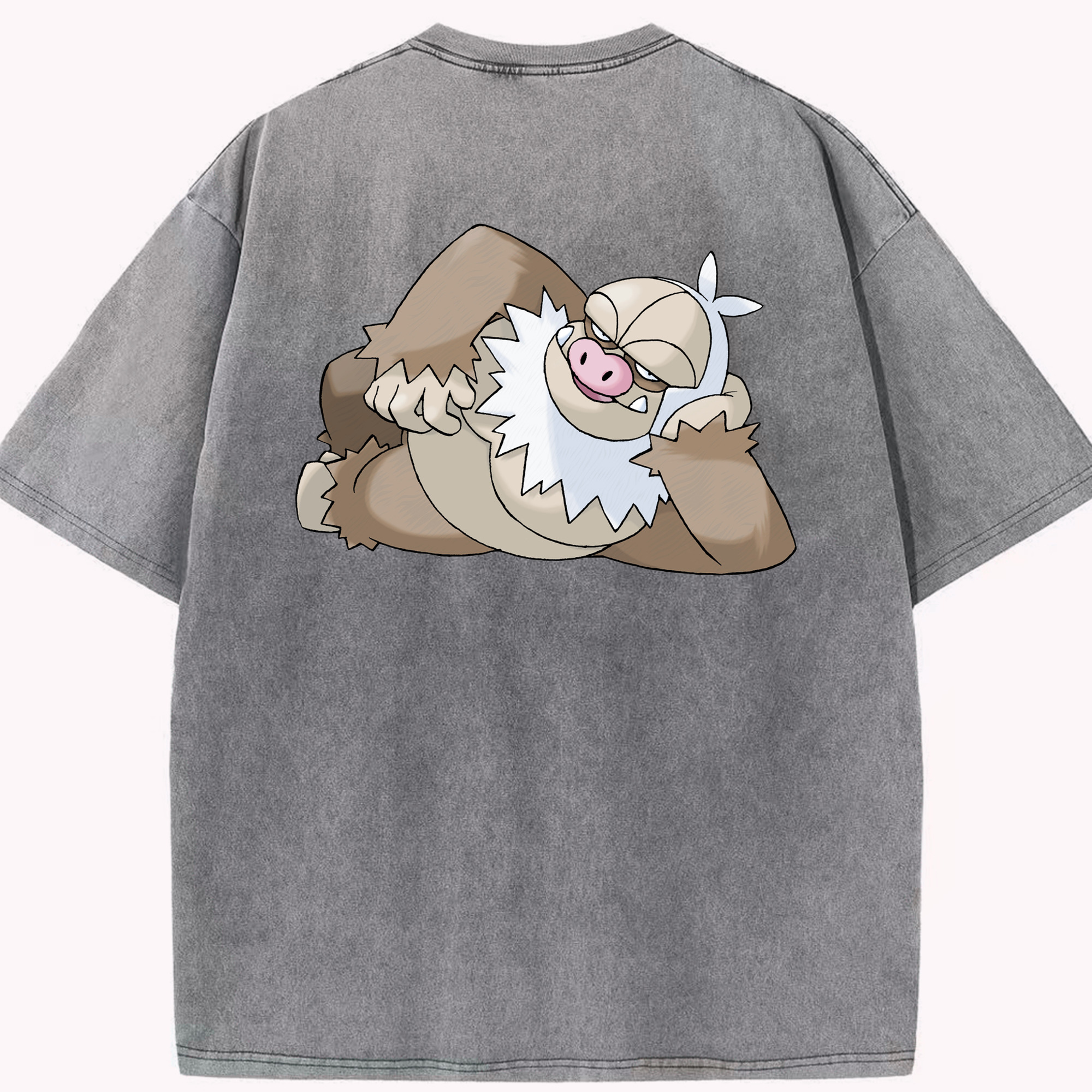 （画像用） ポケットモンスター Pokémon 綿100% ヴィンテージ風 半袖Tシャツ（背面プリント）