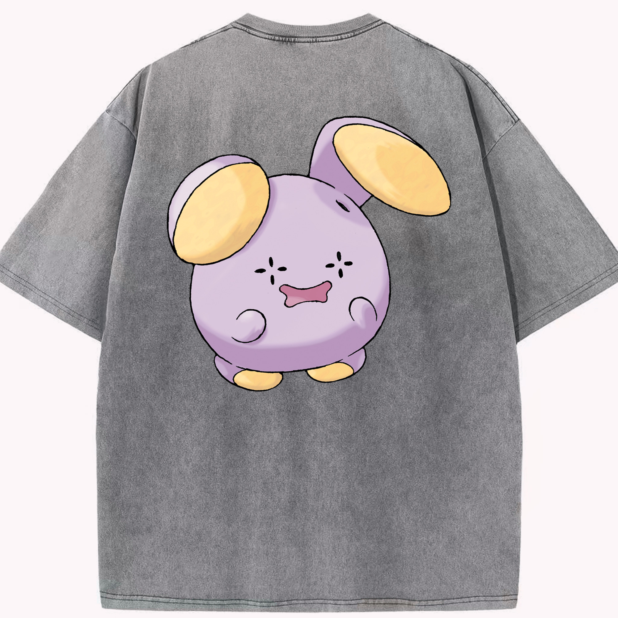 （画像用） ポケットモンスター Pokémon 綿100% ヴィンテージ風 半袖Tシャツ（背面プリント）