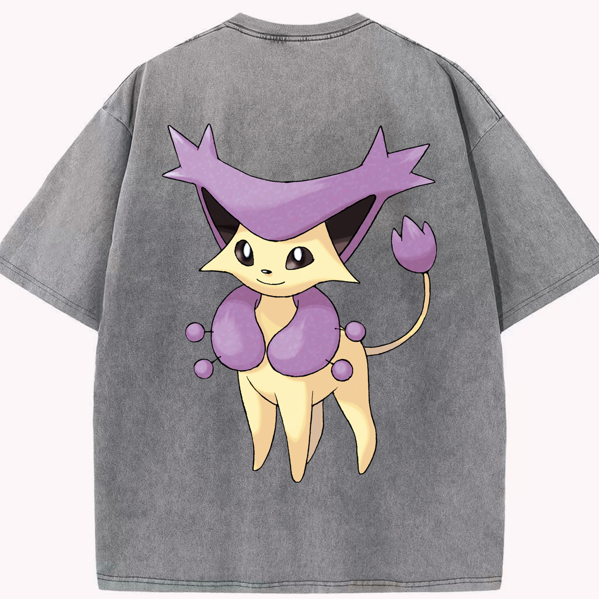 （画像用） ポケットモンスター Pokémon 綿100% ヴィンテージ風 半袖Tシャツ（背面プリント）