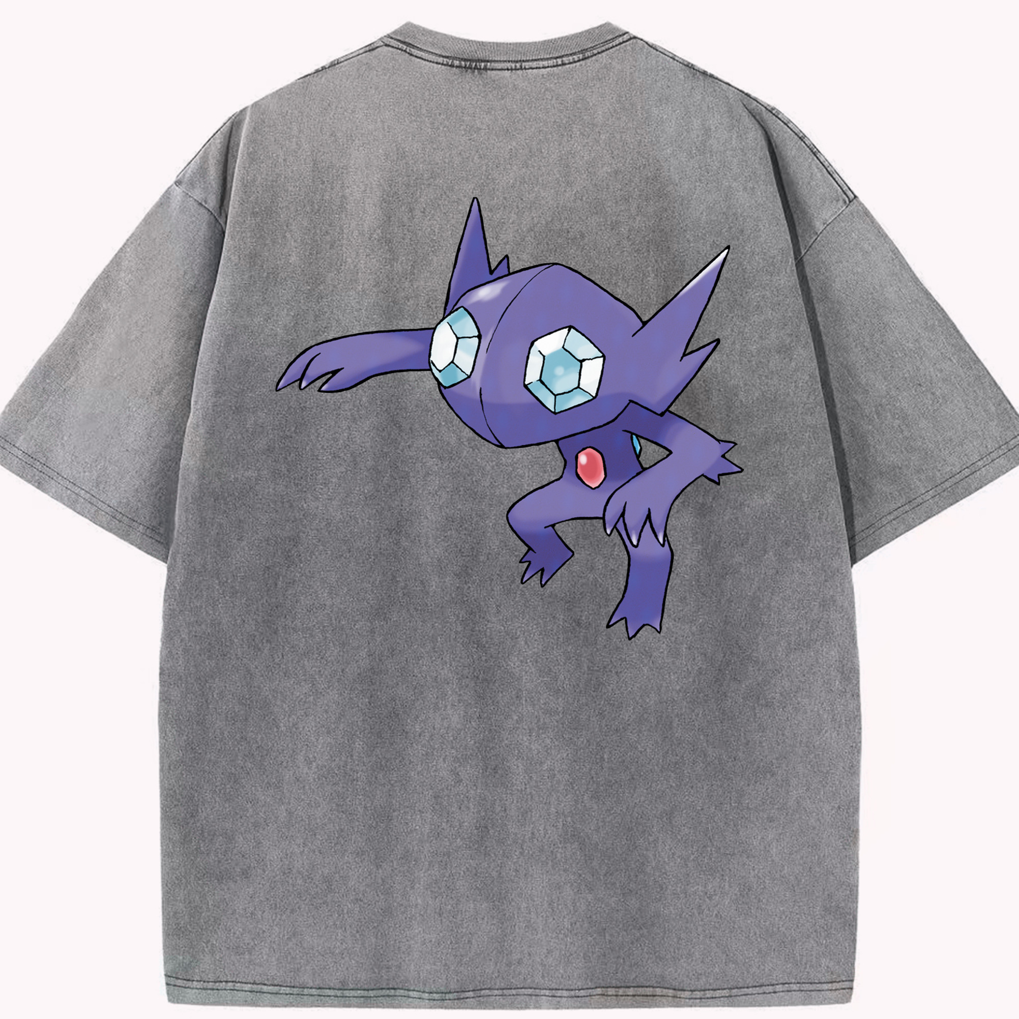 （画像用） ポケットモンスター Pokémon 綿100% ヴィンテージ風 半袖Tシャツ（背面プリント）