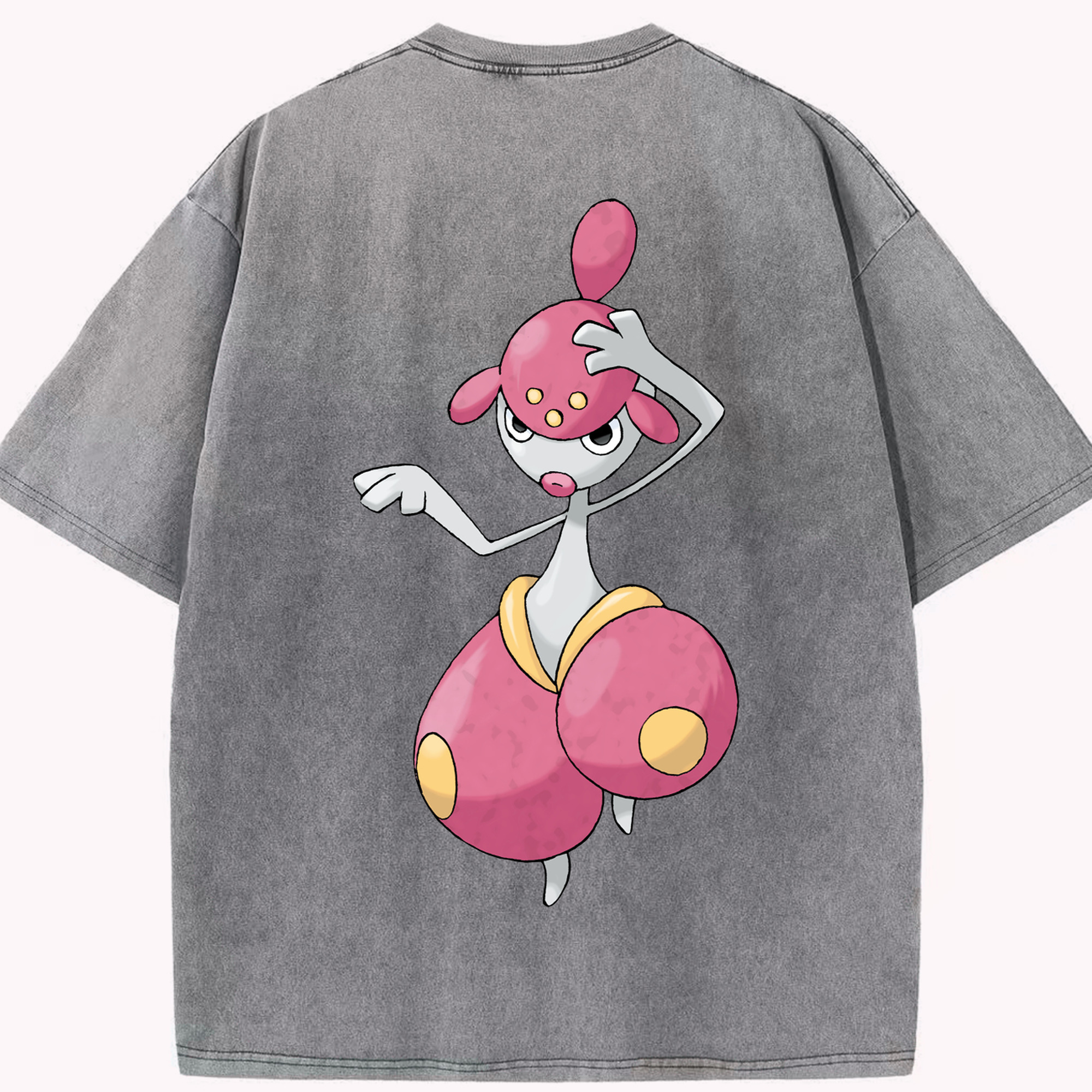 （画像用） ポケットモンスター Pokémon 綿100% ヴィンテージ風 半袖Tシャツ（背面プリント）