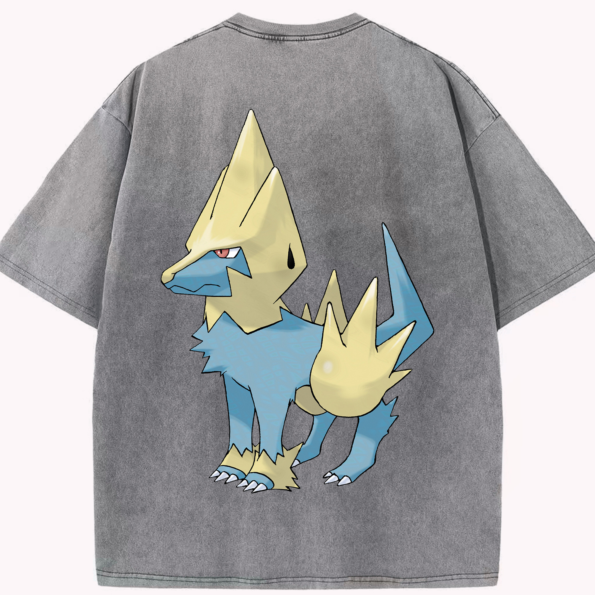 （画像用） ポケットモンスター Pokémon 綿100% ヴィンテージ風 半袖Tシャツ（背面プリント）