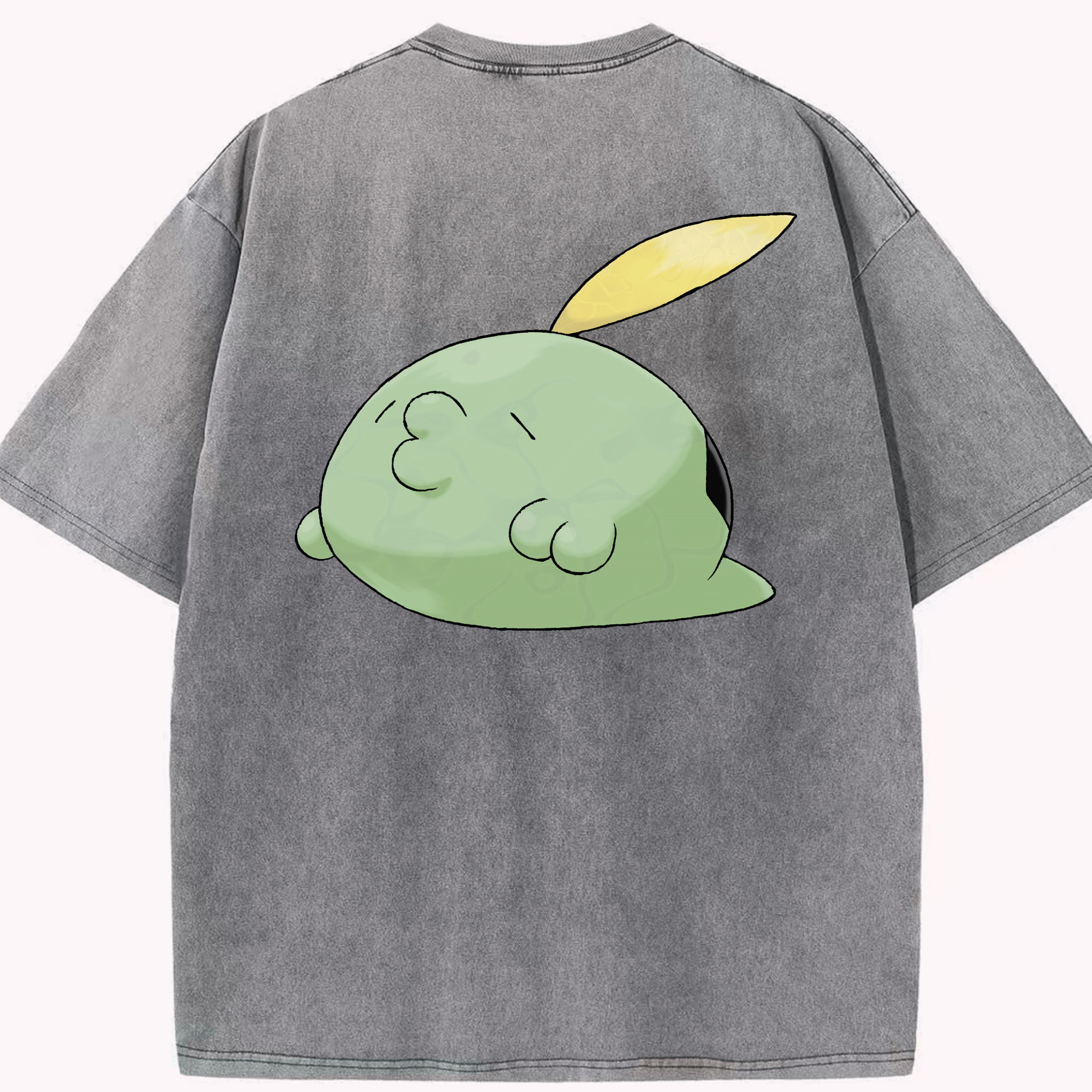 （画像用） ポケットモンスター Pokémon 綿100% ヴィンテージ風 半袖Tシャツ（背面プリント）