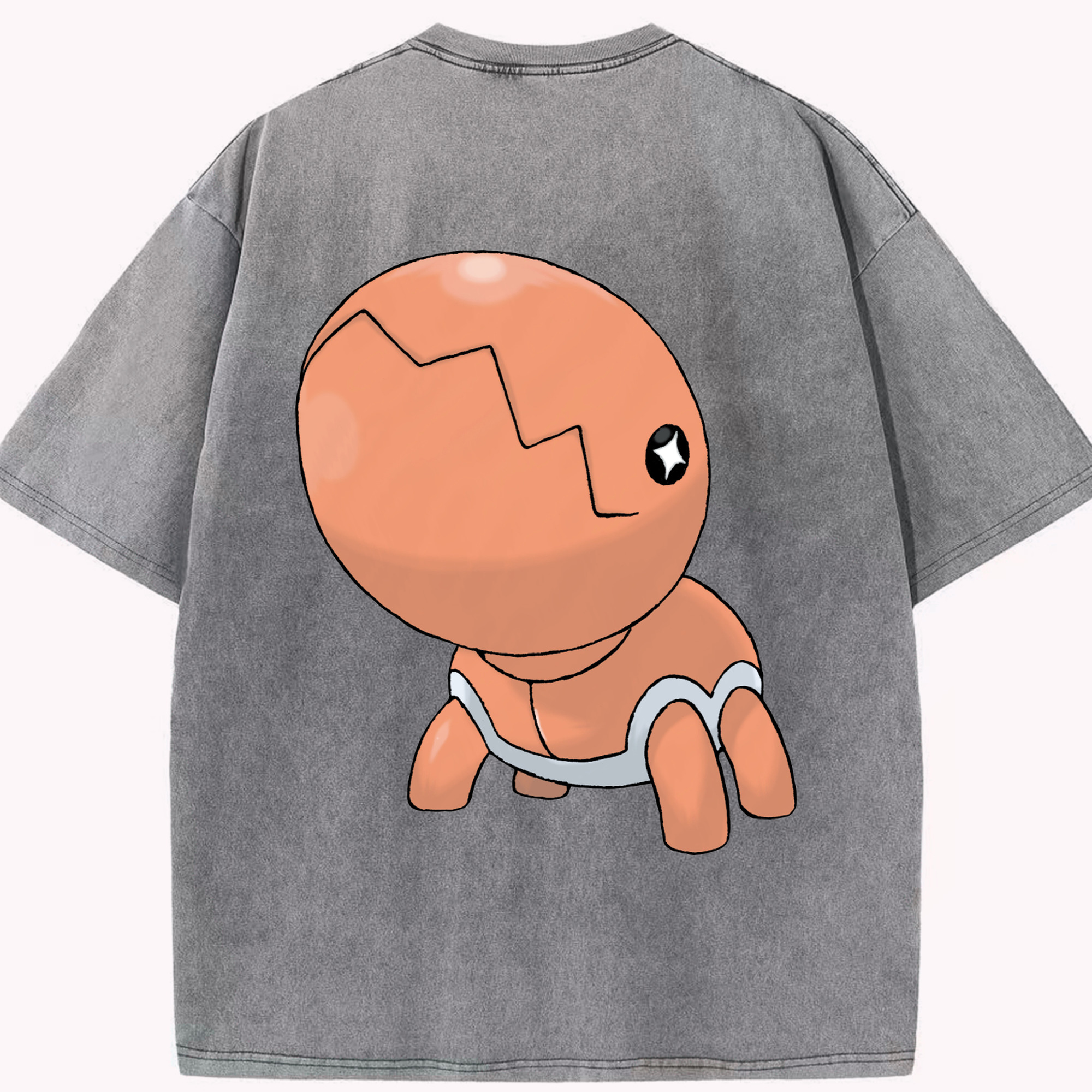 （画像用） ポケットモンスター Pokémon 綿100% ヴィンテージ風 半袖Tシャツ（背面プリント）