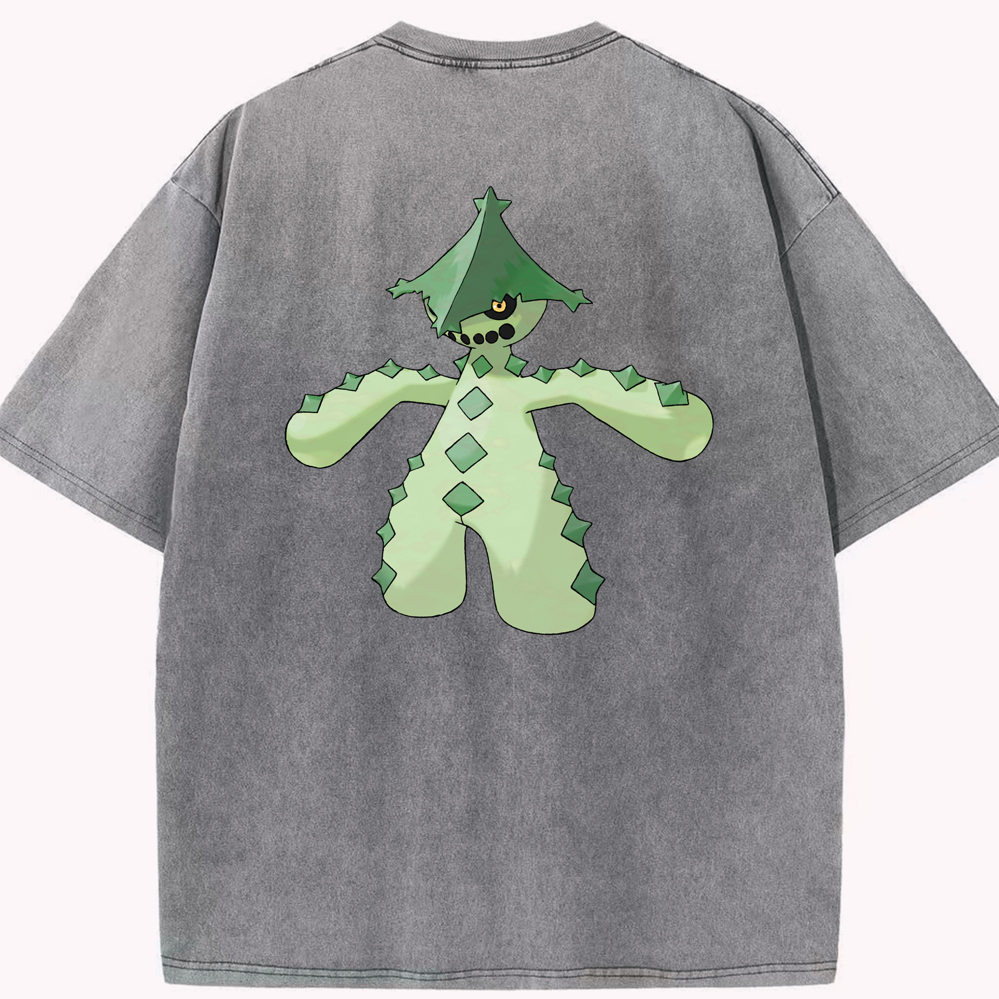 （画像用） ポケットモンスター Pokémon 綿100% ヴィンテージ風 半袖Tシャツ（背面プリント）
