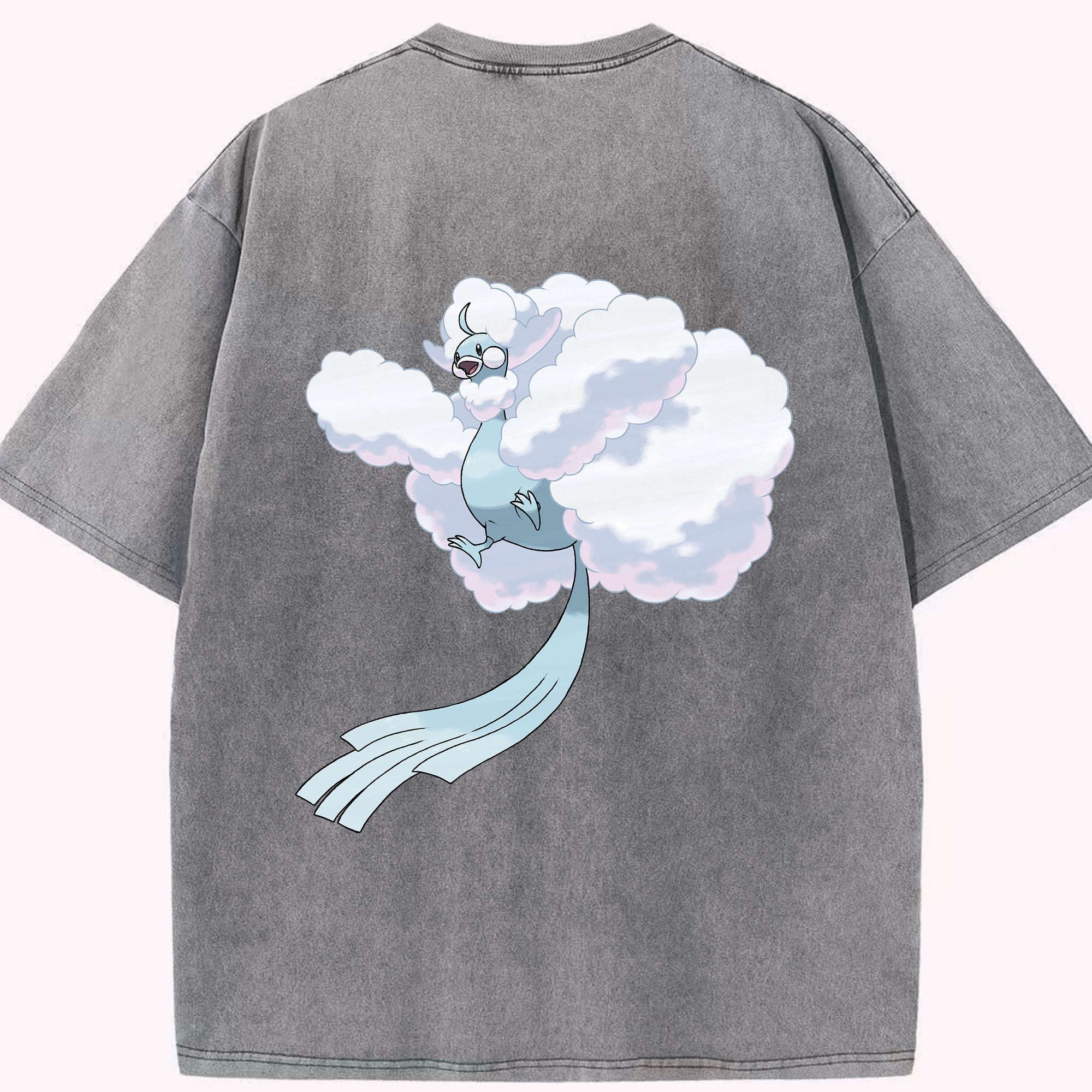 （画像用） ポケットモンスター Pokémon 綿100% ヴィンテージ風 半袖Tシャツ（背面プリント）