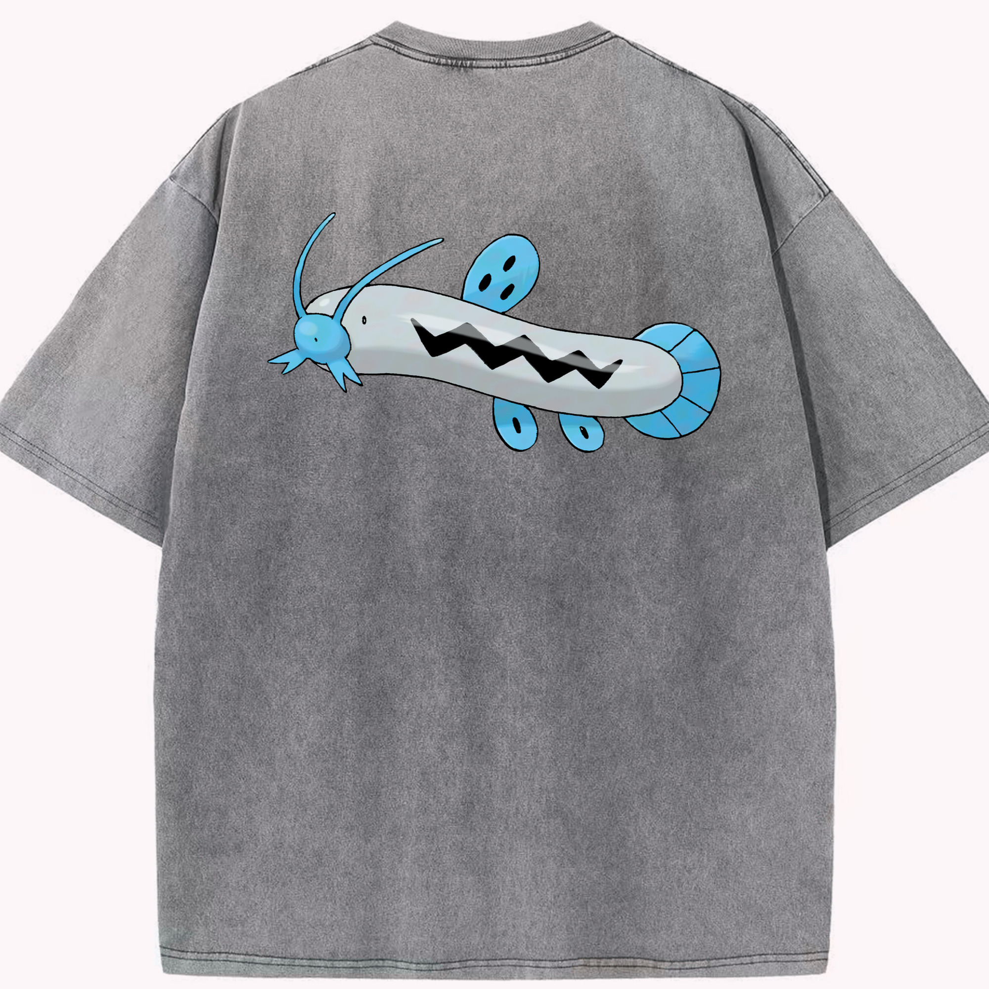（画像用） ポケットモンスター Pokémon 綿100% ヴィンテージ風 半袖Tシャツ（背面プリント）