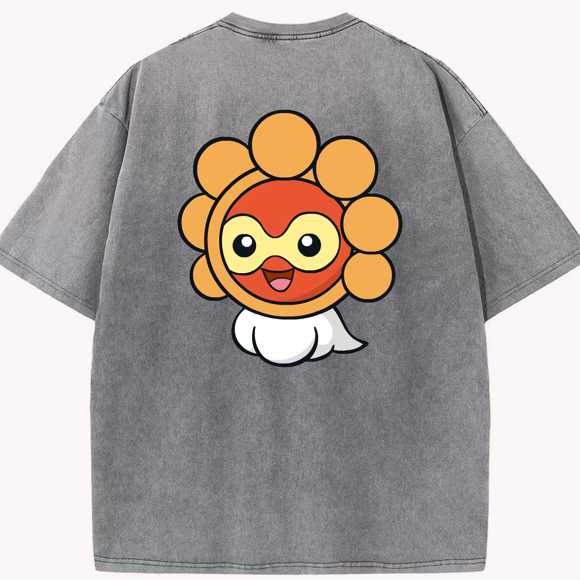 （画像用） ポケットモンスター Pokémon 綿100% ヴィンテージ風 半袖Tシャツ（背面プリント）