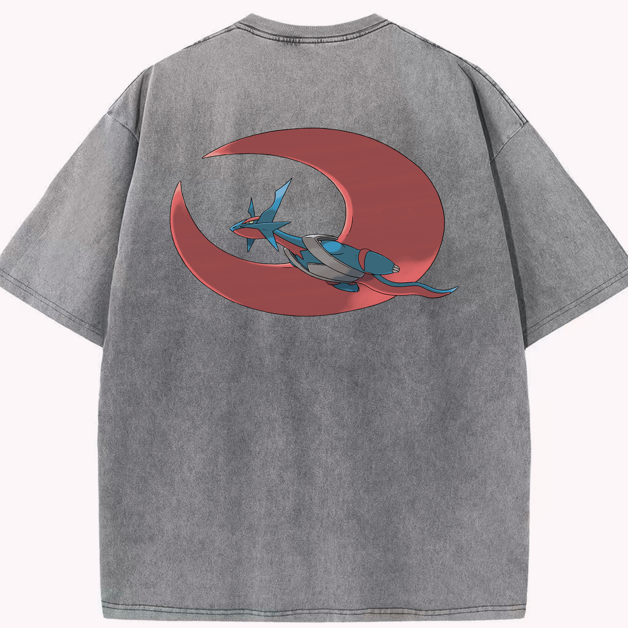 （画像用） ポケットモンスター Pokémon 綿100% ヴィンテージ風 半袖Tシャツ（背面プリント）