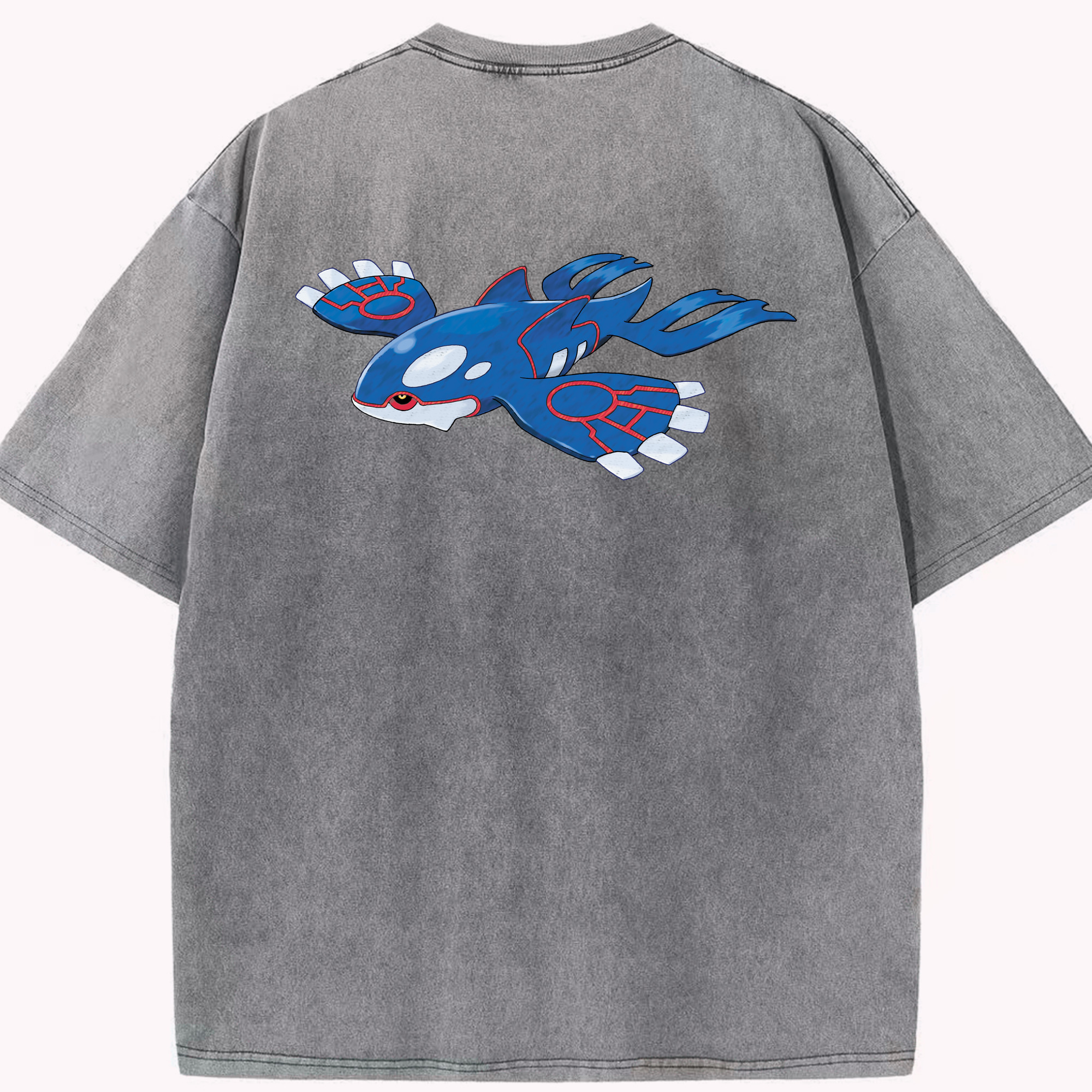 （画像用） ポケットモンスター Pokémon 綿100% ヴィンテージ風 半袖Tシャツ（背面プリント）