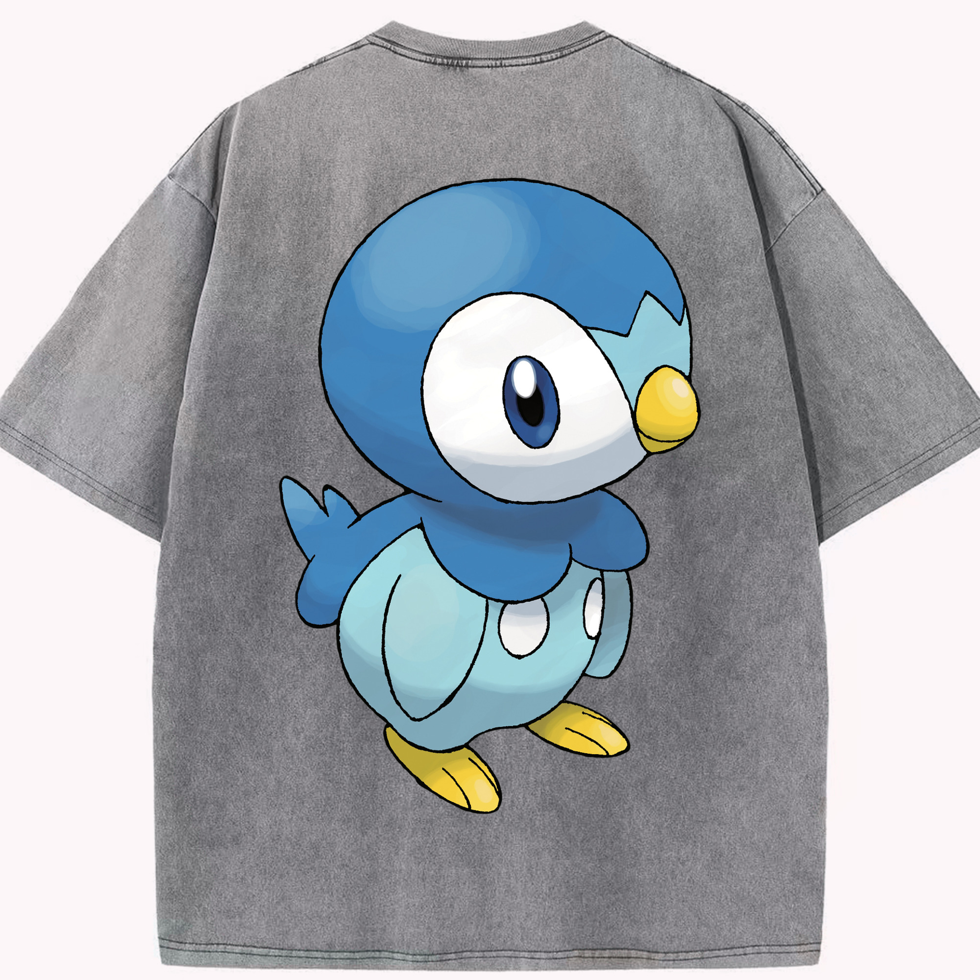 （画像用） ポケットモンスター Pokémon 綿100% ヴィンテージ風 半袖Tシャツ（背面プリント）